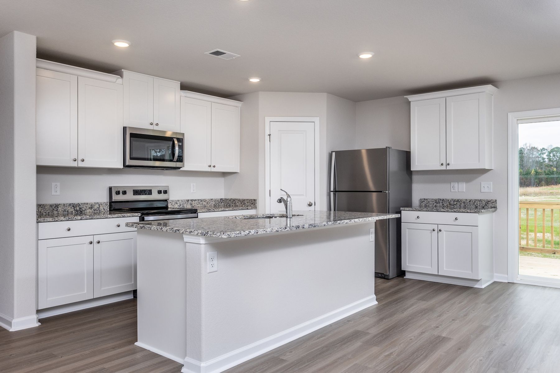 Every home comes with brand-new stainless-steel appliances