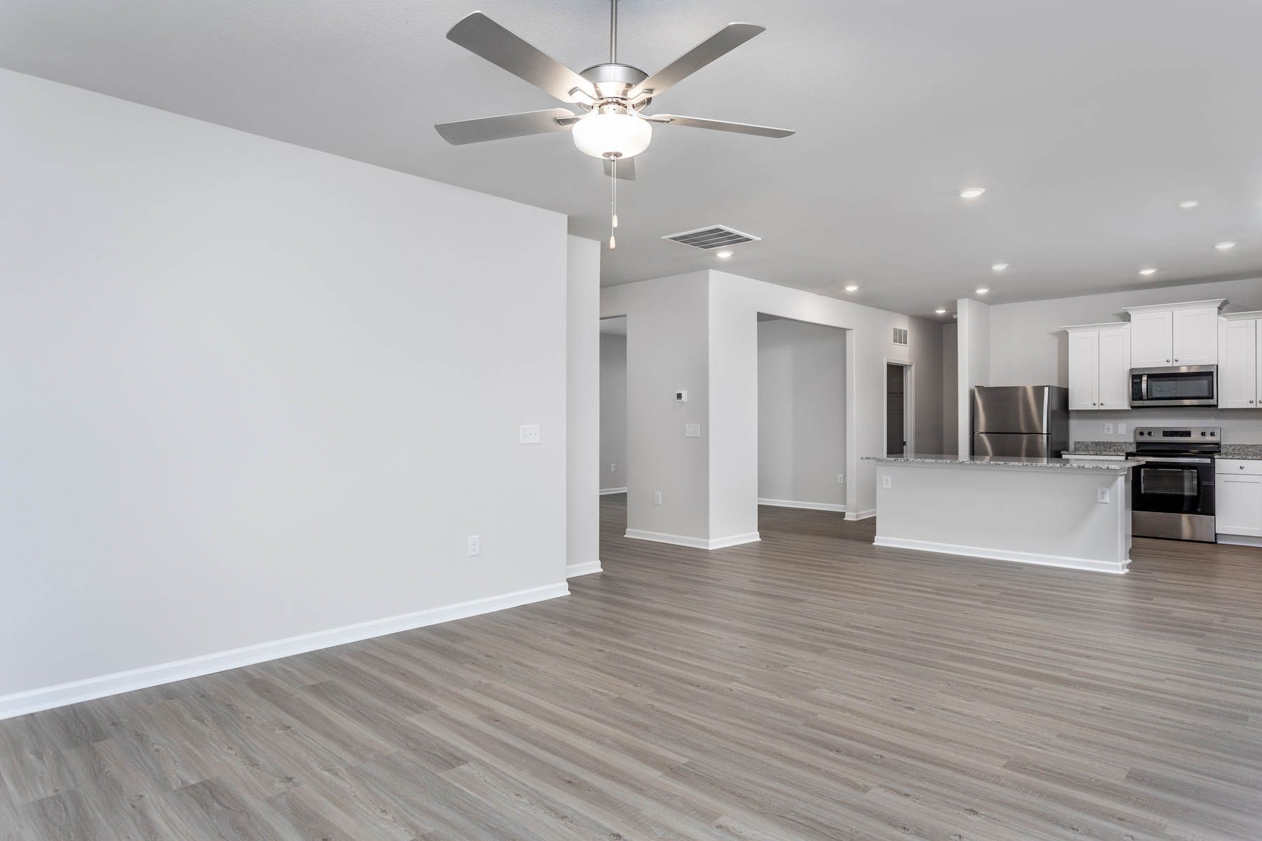 Open-concept layout