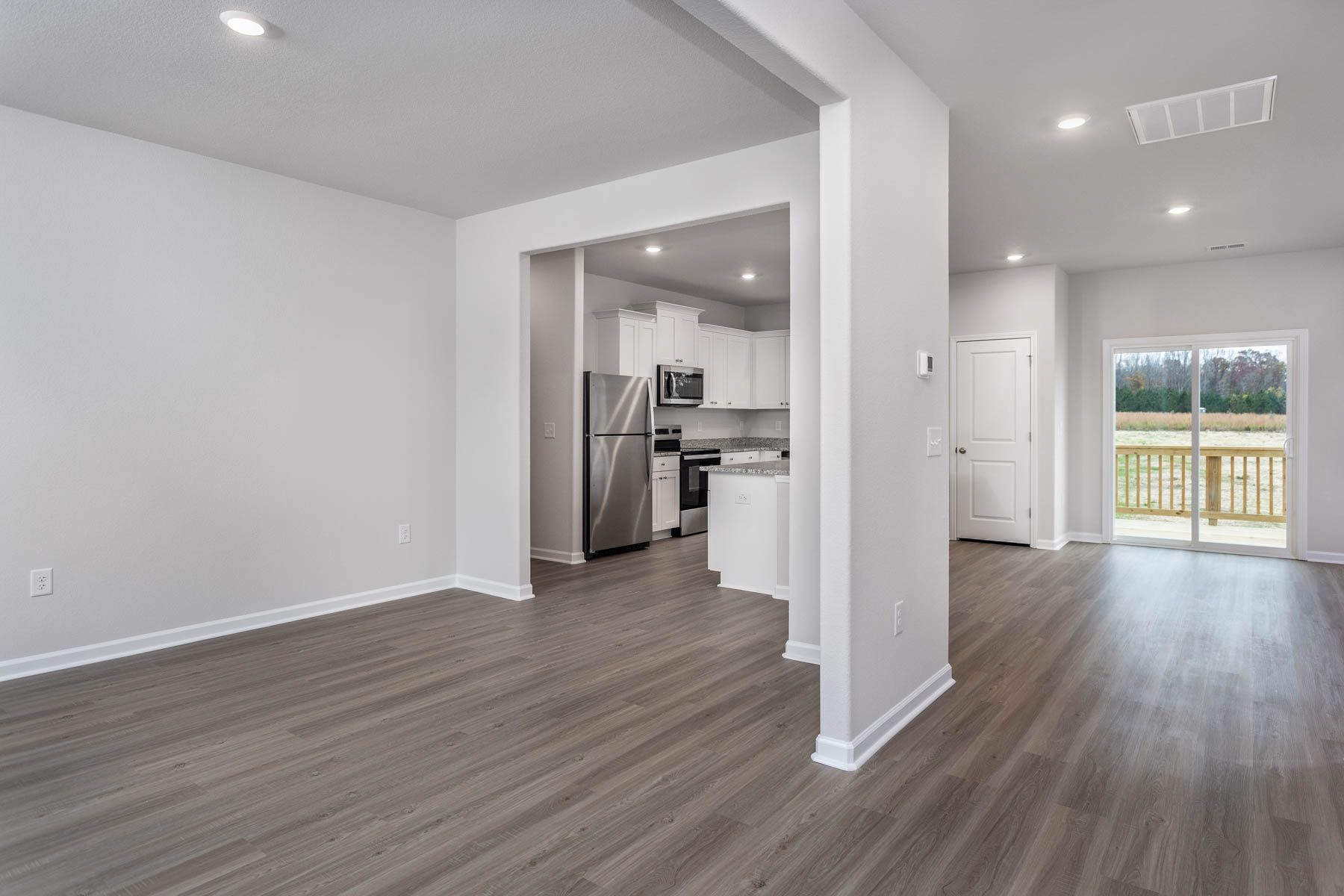 Open-concept layout