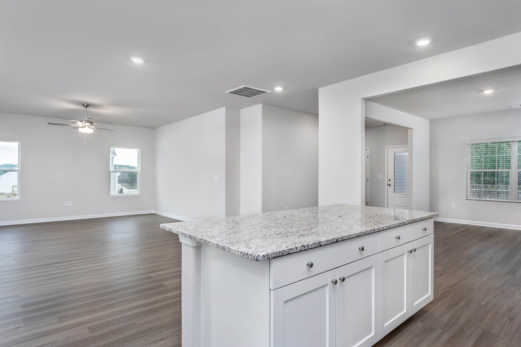 Open-concept layout