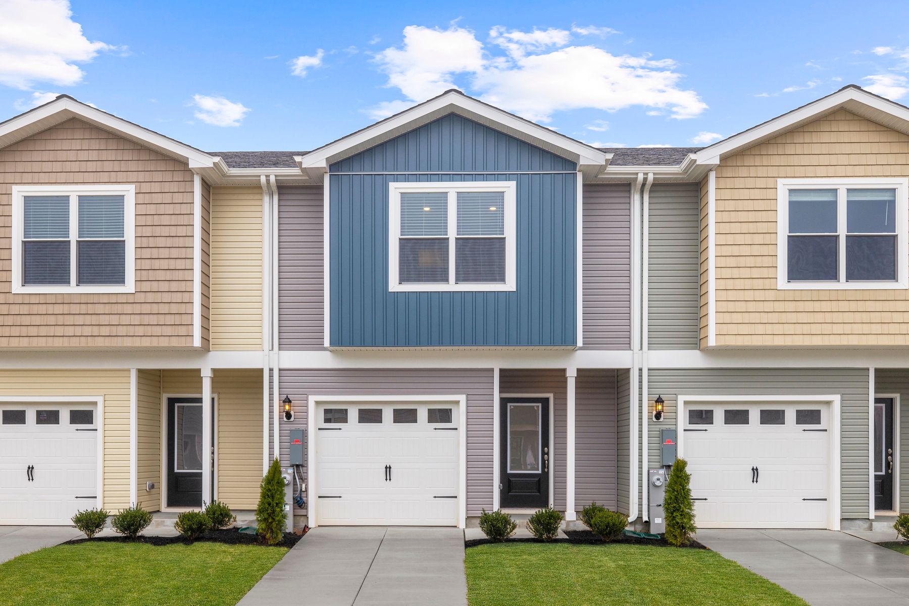 The Canton has one-car garages