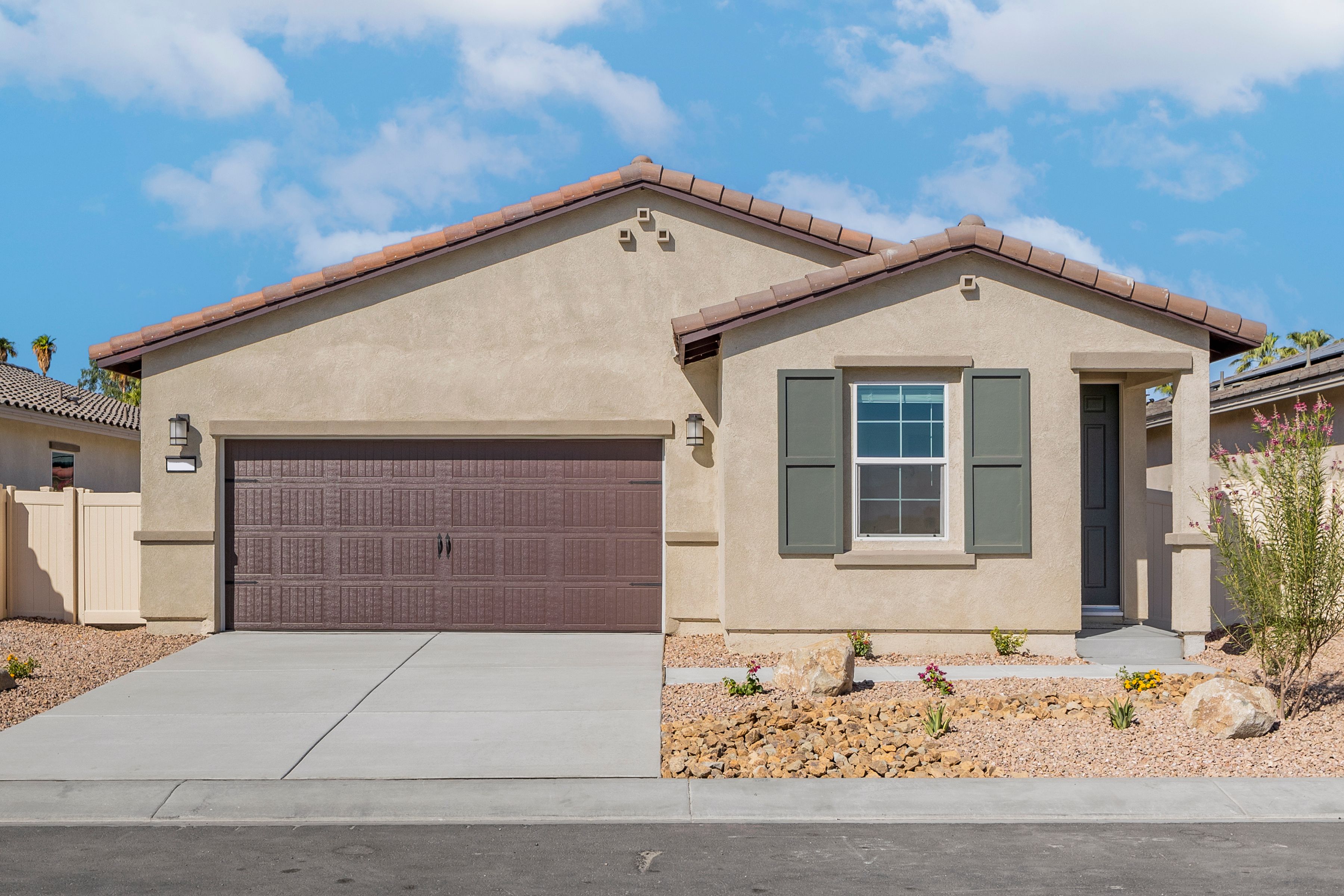 The Bayside is a beautiful single story home with stucco.