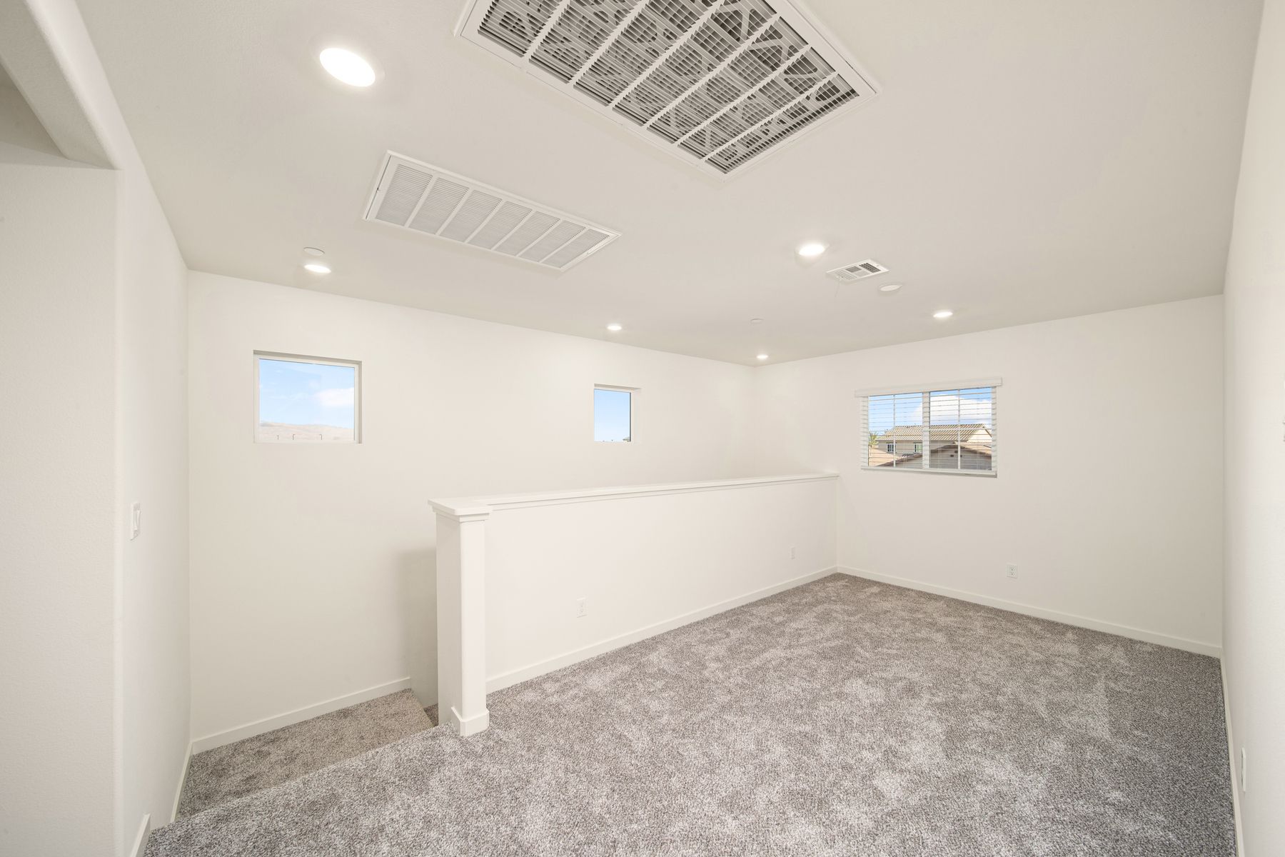 There is a game room upstairs.