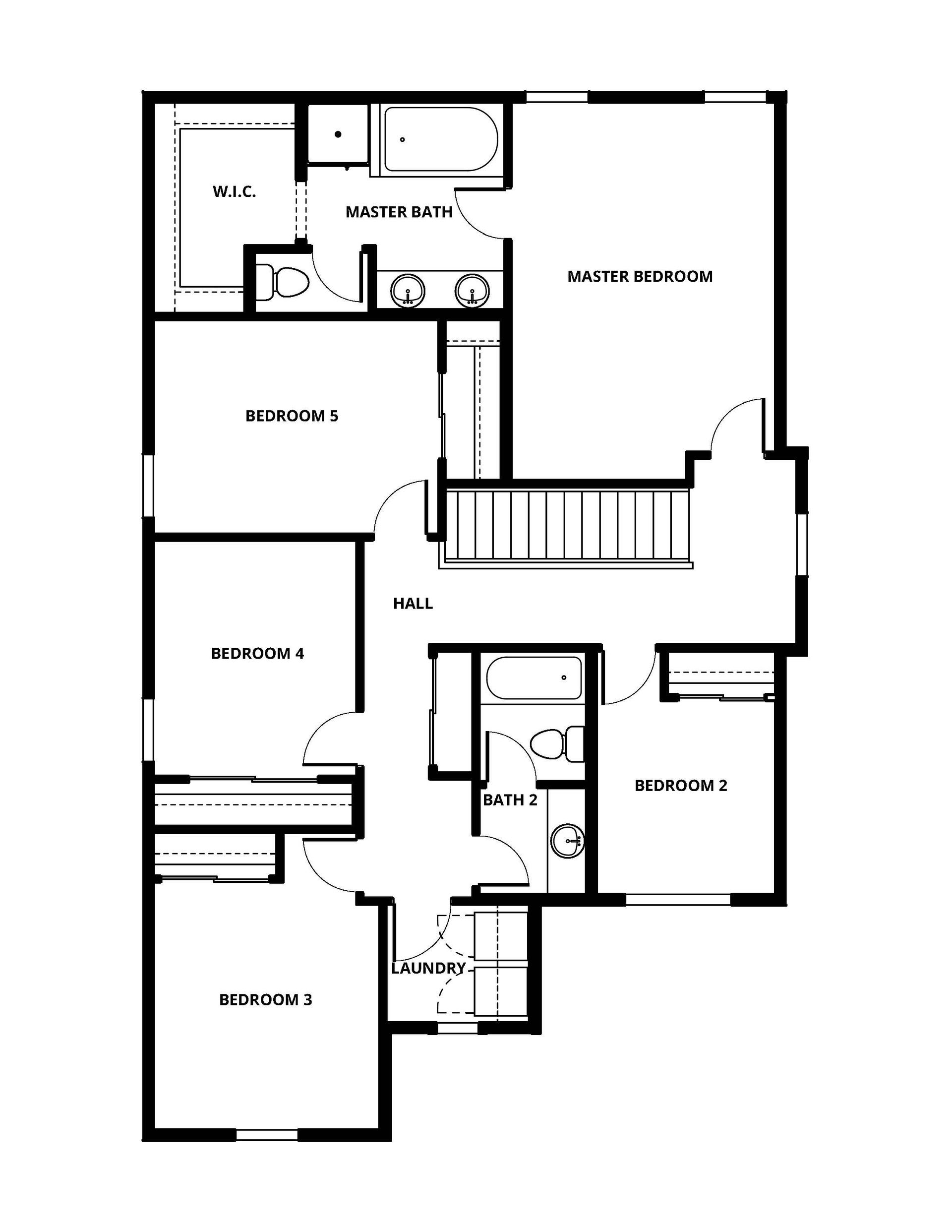The second floor of the Ridge has the bedrooms.