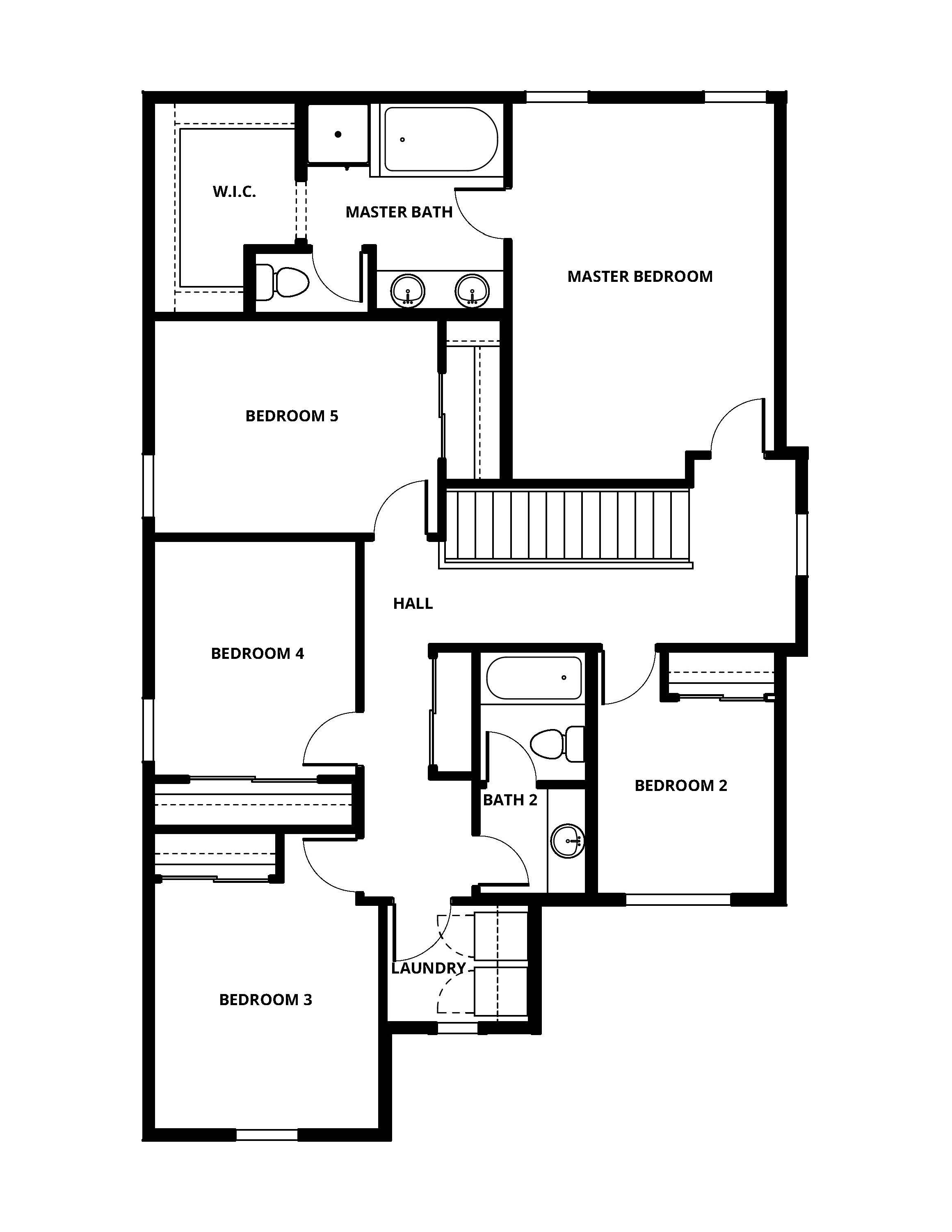 The second floor of the Ridge has the bedrooms.