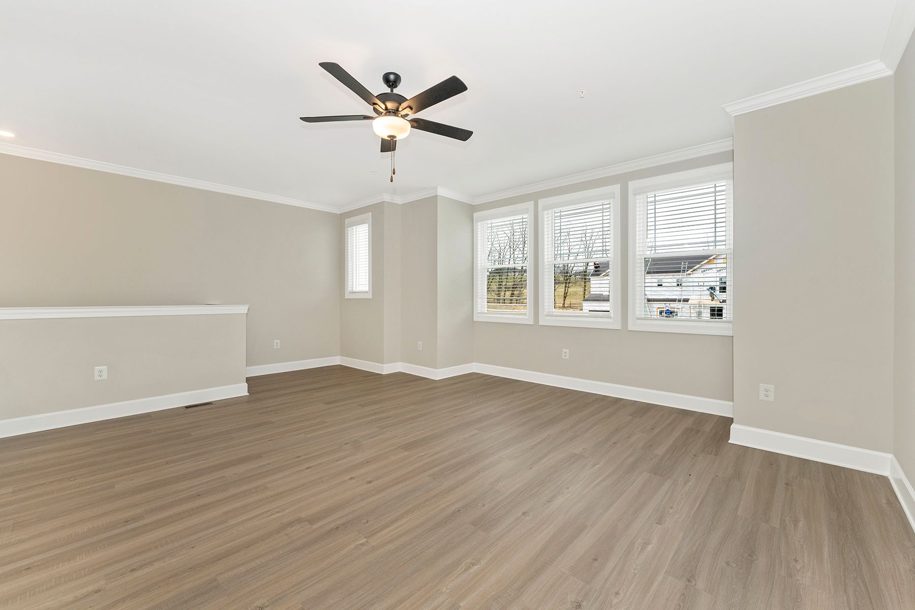 This living area is perfect for hosting!