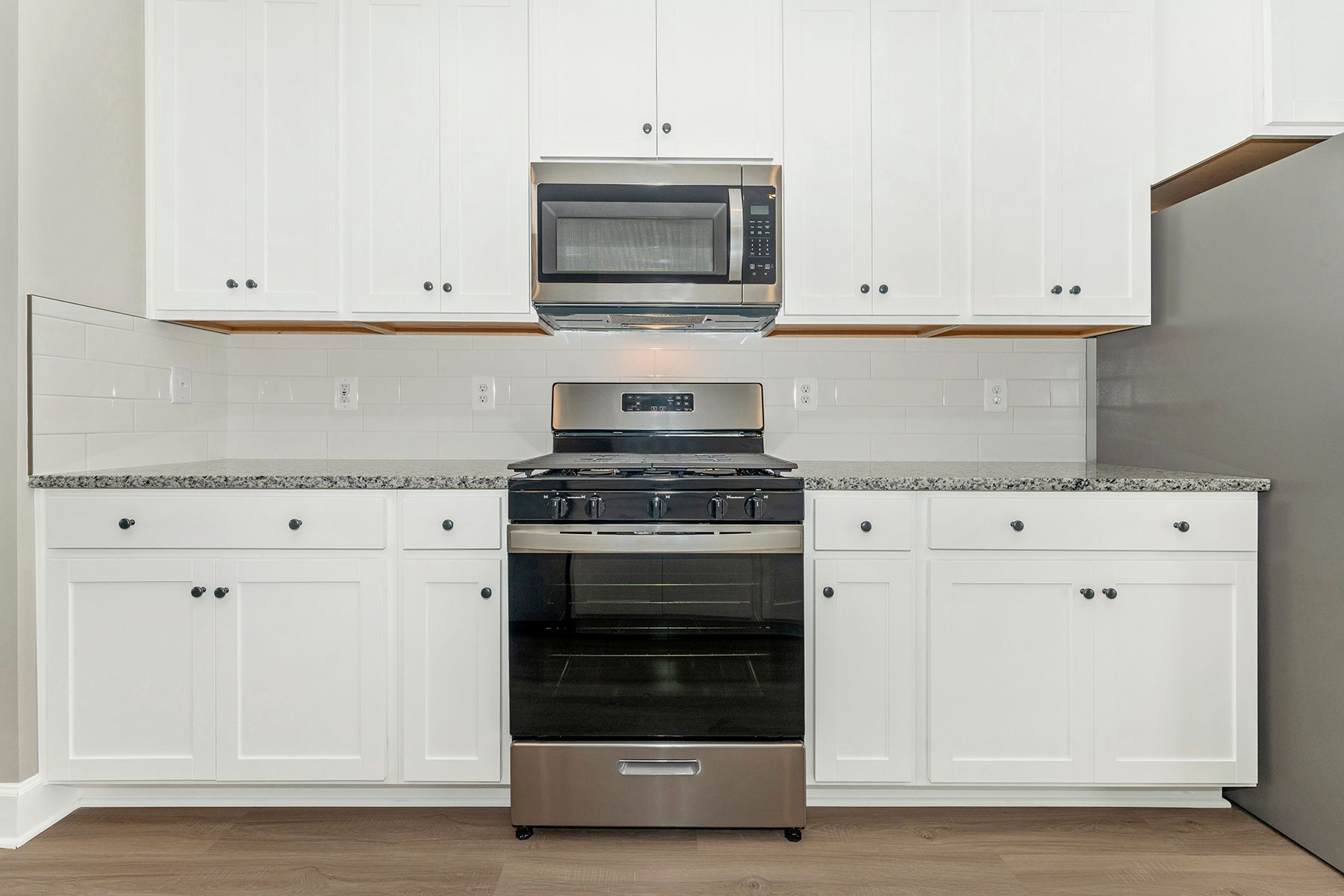 This kitchen has beautiful wood cabinetry