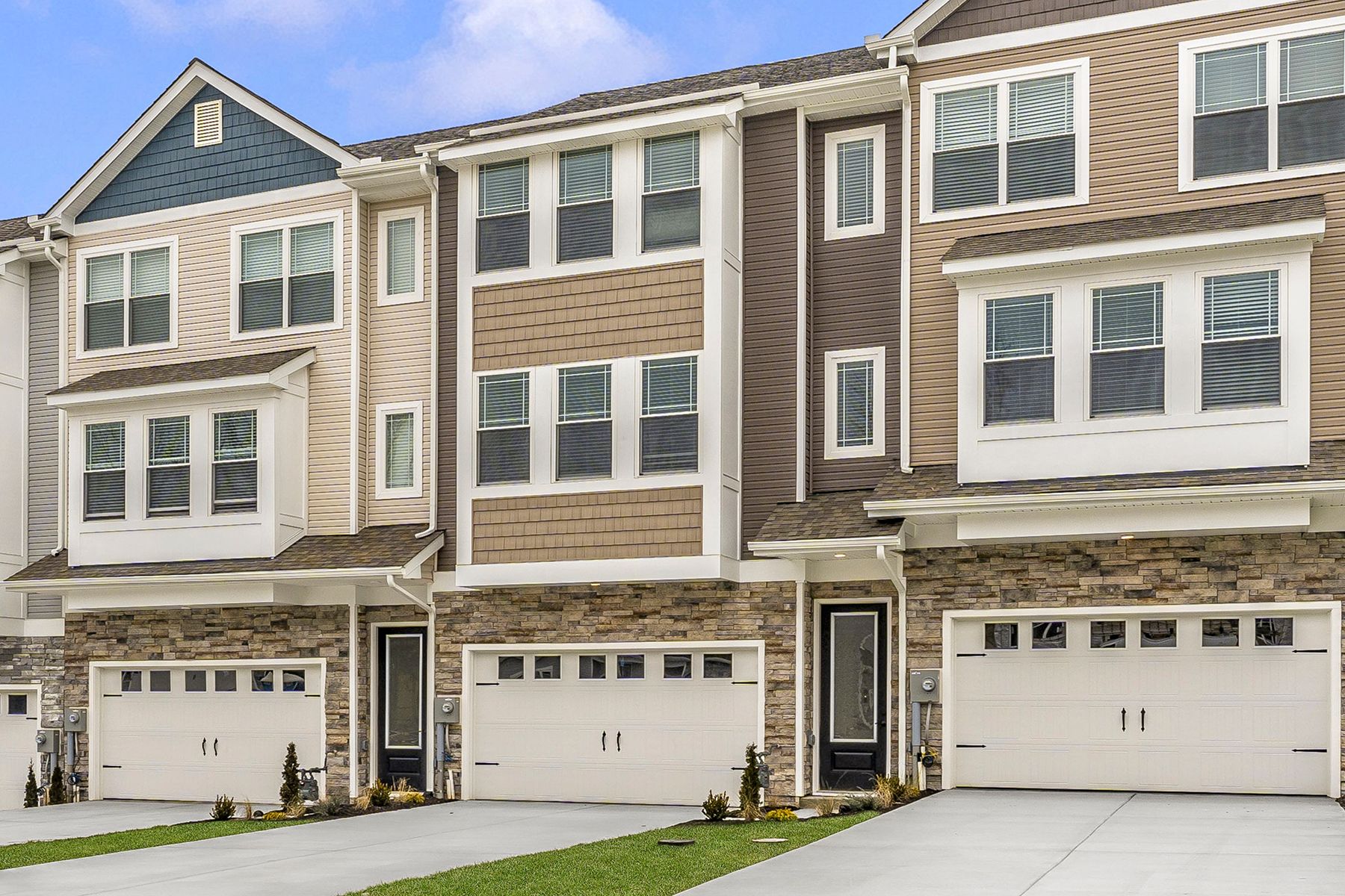 Angled view of the Fulton townhome