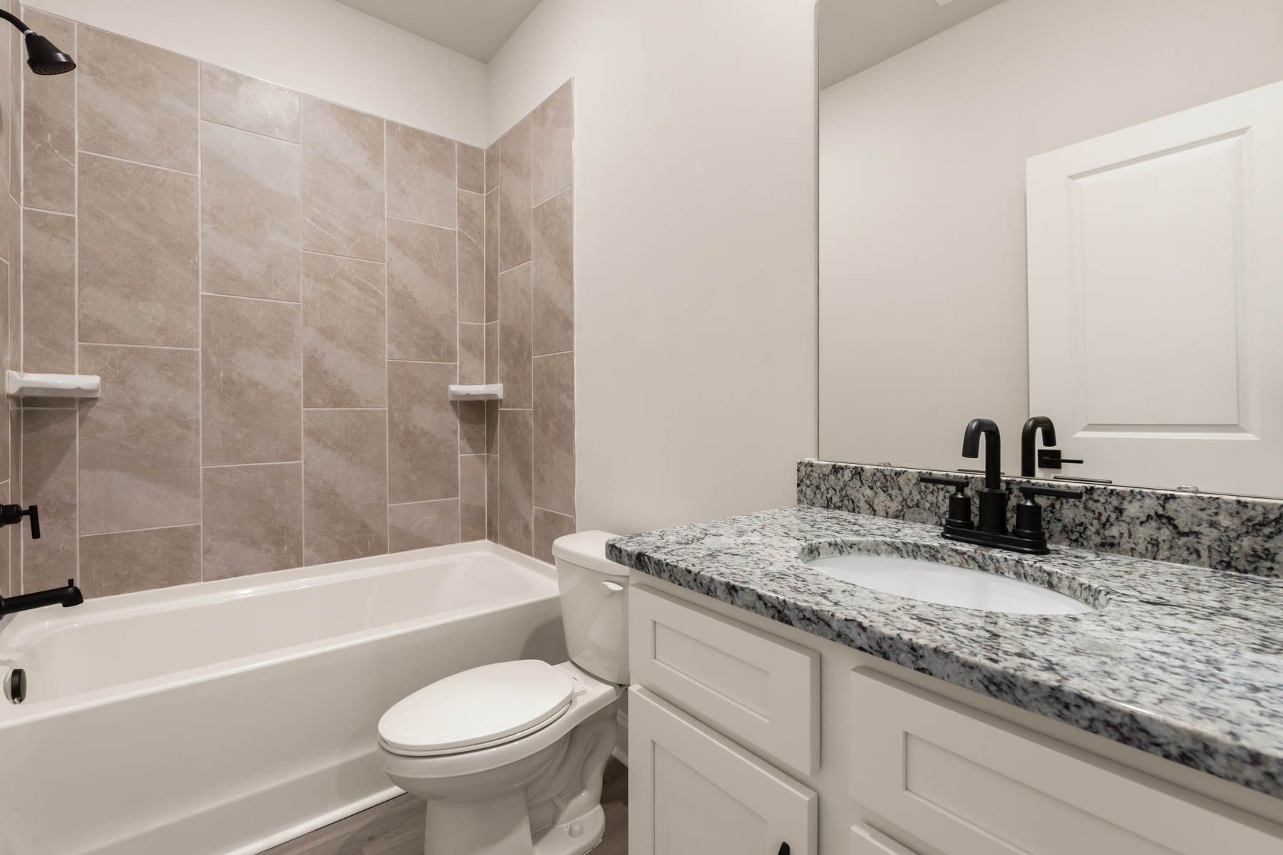 This bathroom has a large bath tub