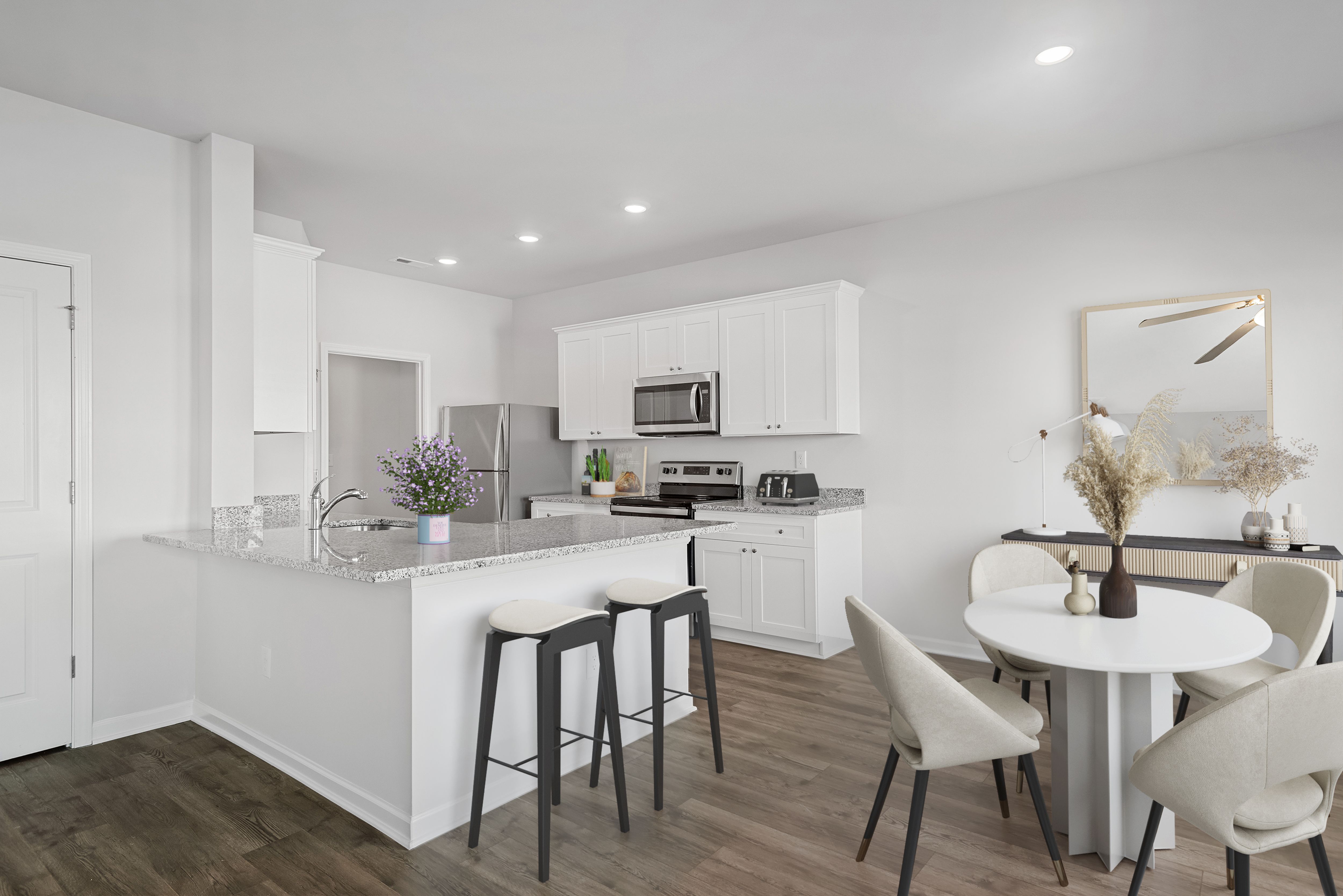The kitchen appliances come included in this community!
