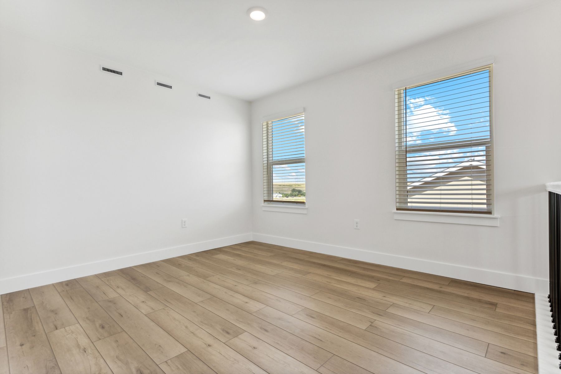 The open loft is a great space for a gameroom, a sitting room or a workout space.