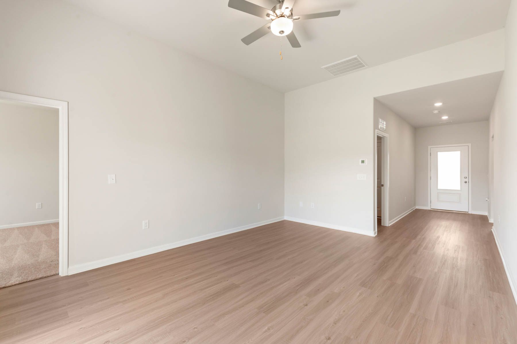 The living room off the kitchen