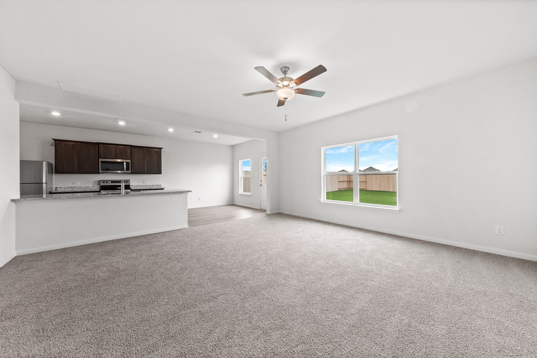 The Cypress has open-concept living spaces.