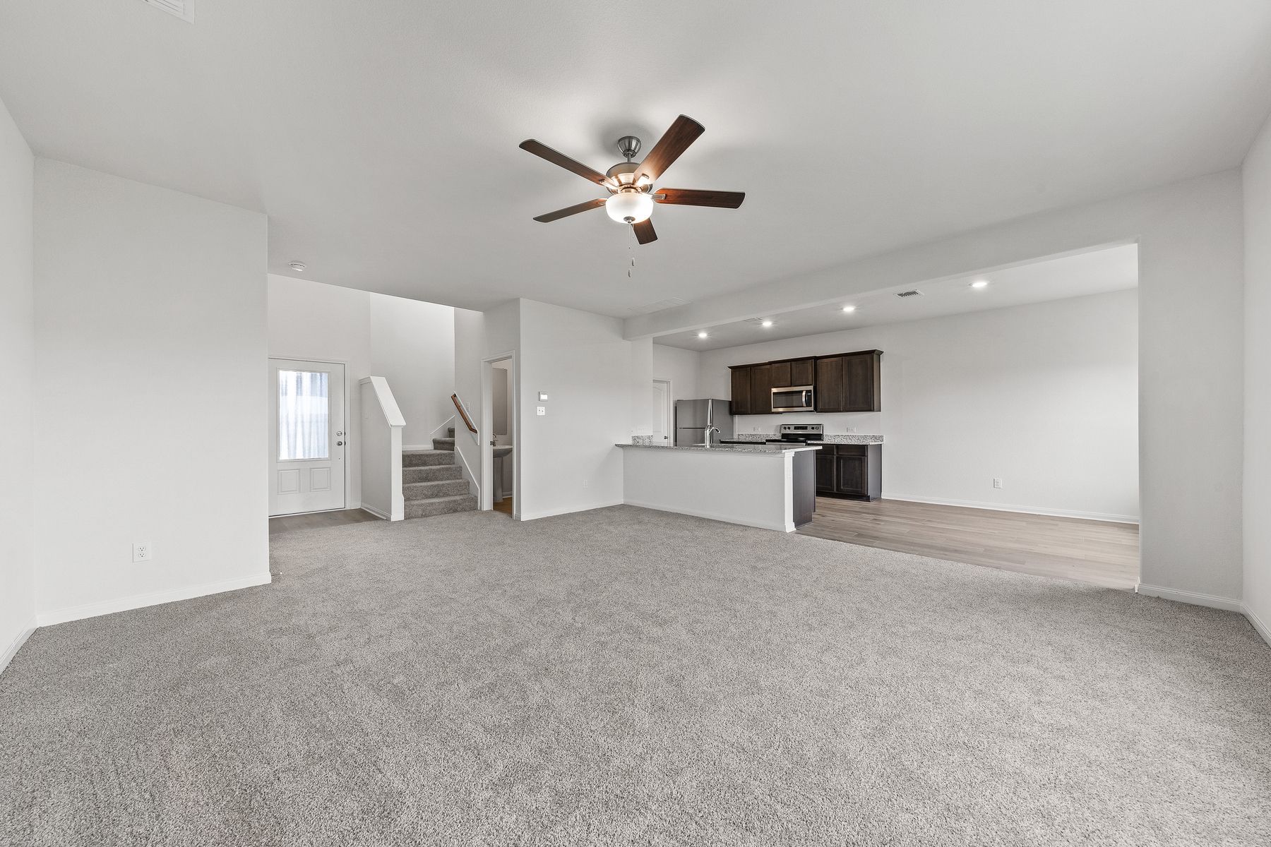The family room of the Cypress is large enough for all of your furniture.