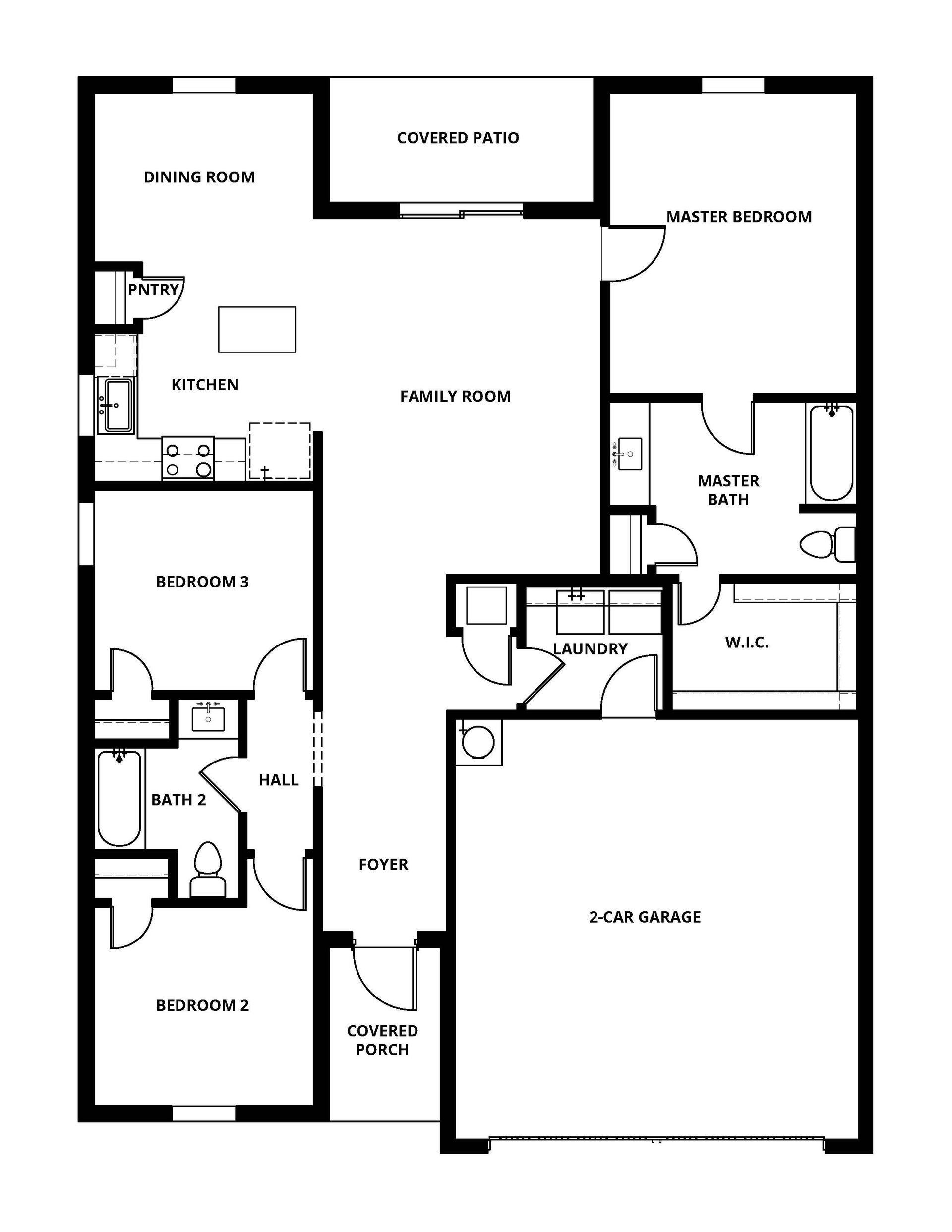 The Avalon has a chef ready kitchen and spacious family room.