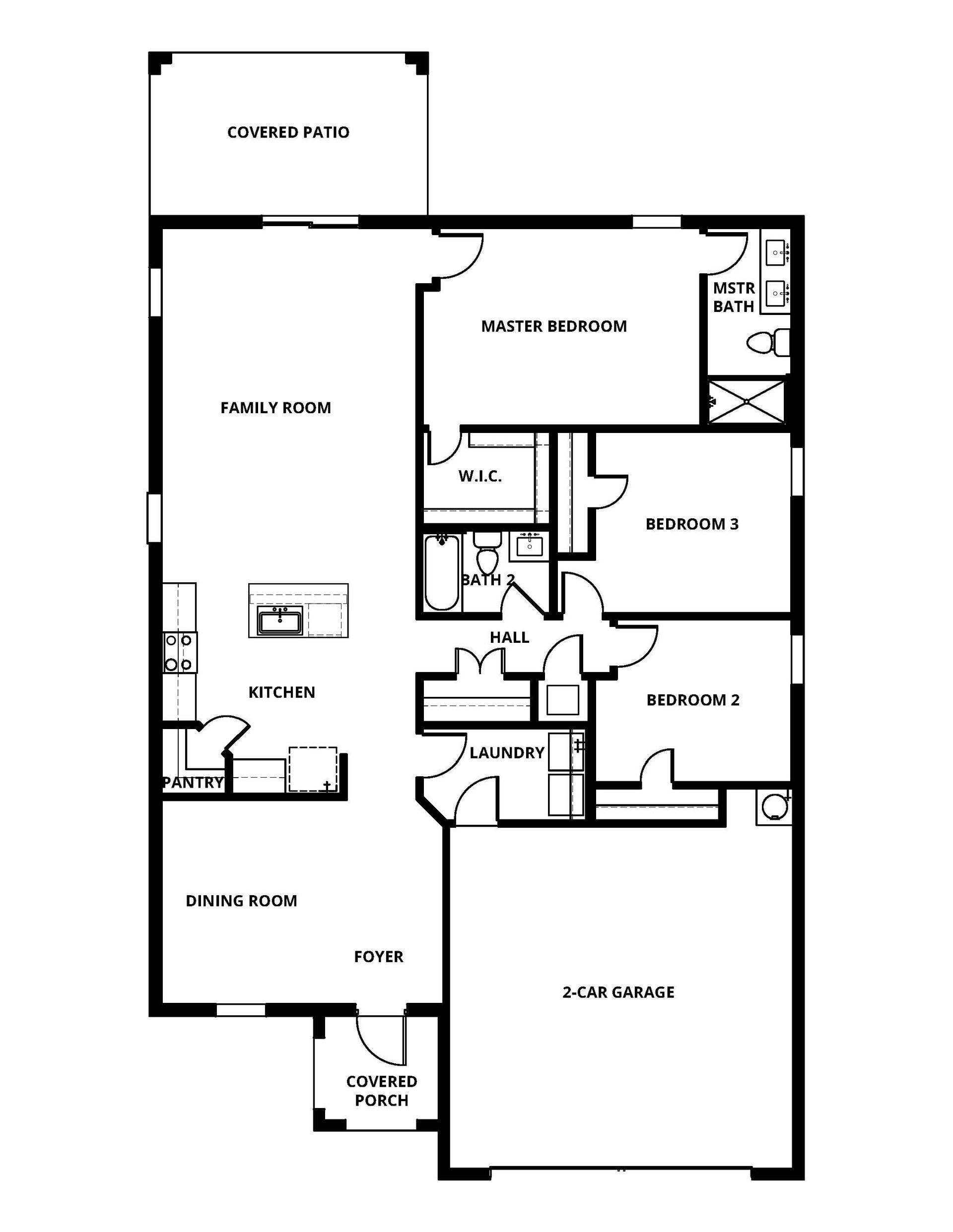 The Palmetto has a chef ready kitchen and spacious family room.