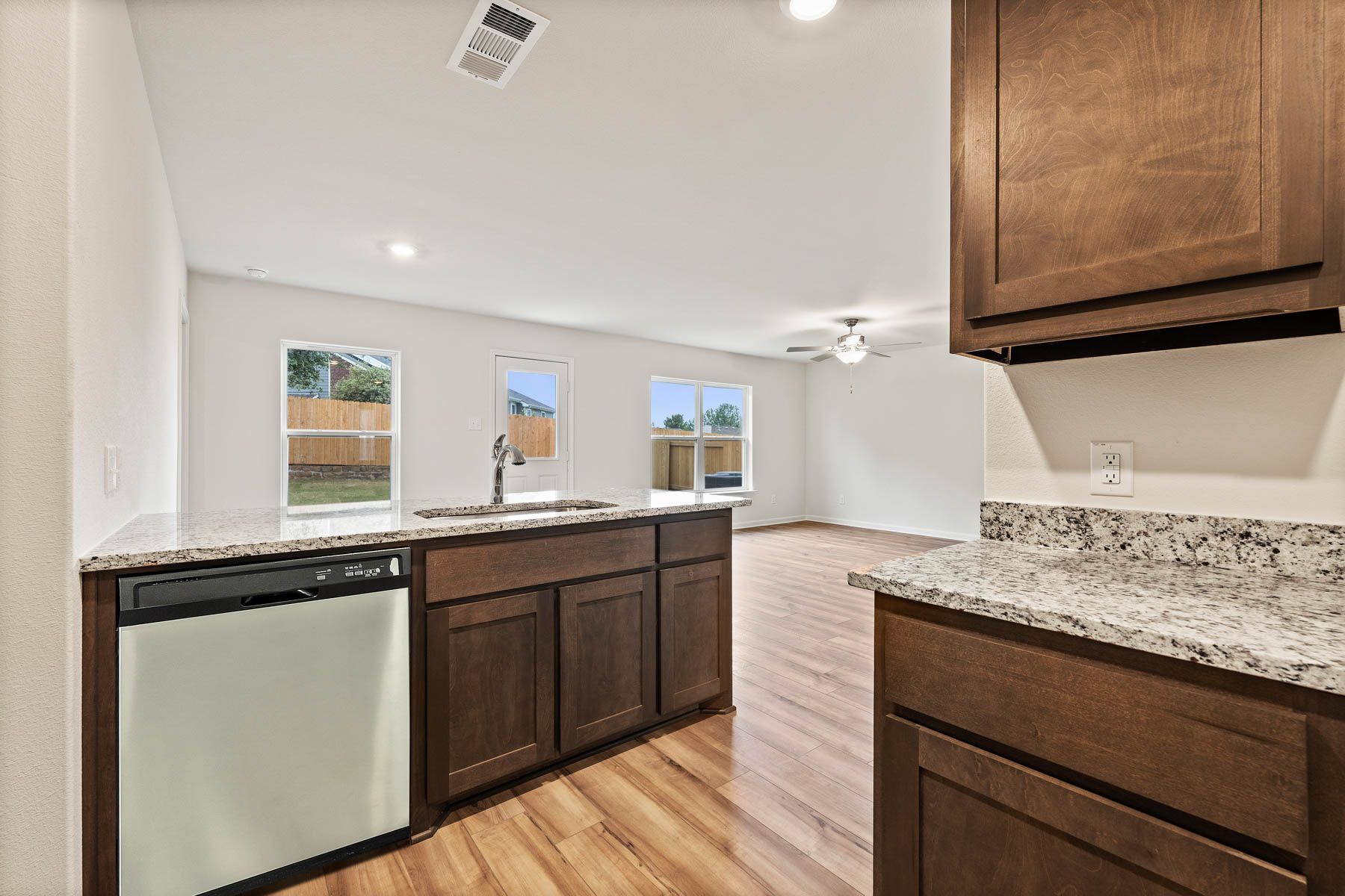 The kitchen of the Rio Grande sits right next to the dining room.
