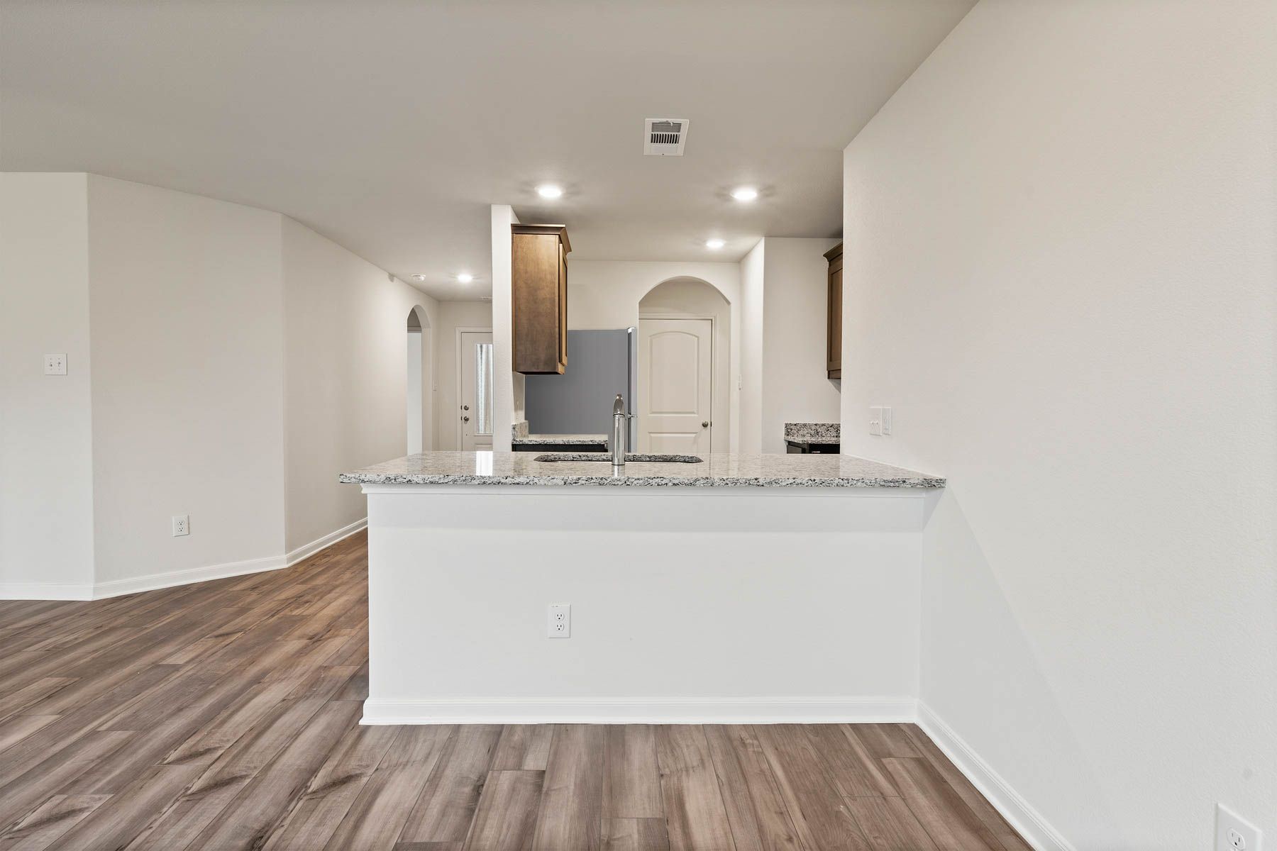The dining room sitting next to the kitchen is great for hosting.