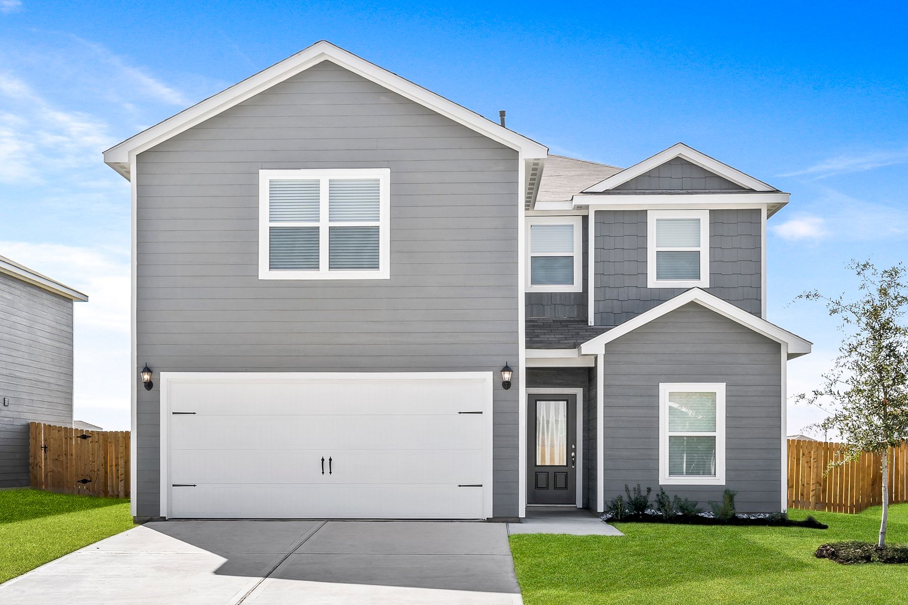 The Driftwood is a beautiful two-story home.