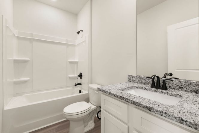 This bathroom has a large soaking tub