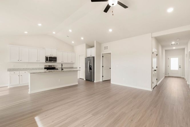 Open-concept living area