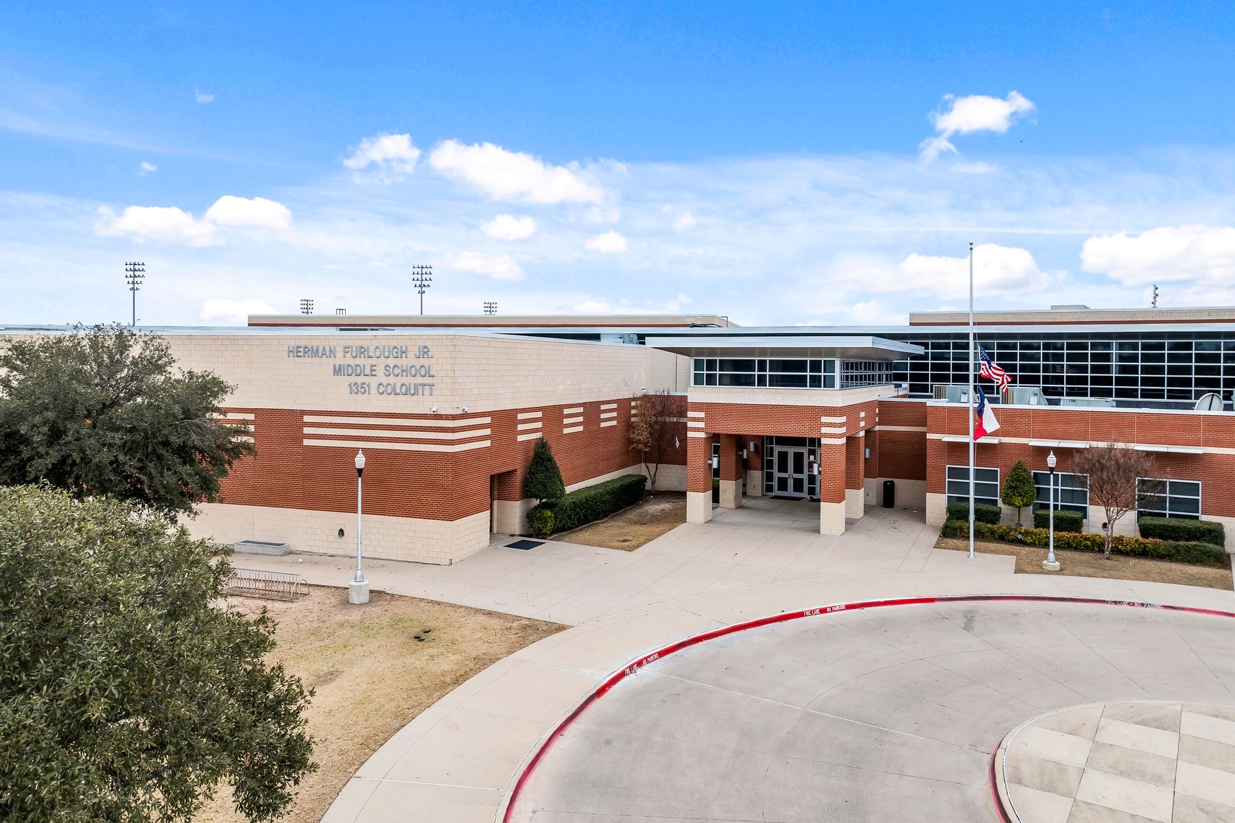 Herman Furlough Jr Middle School has a beautiful campus.