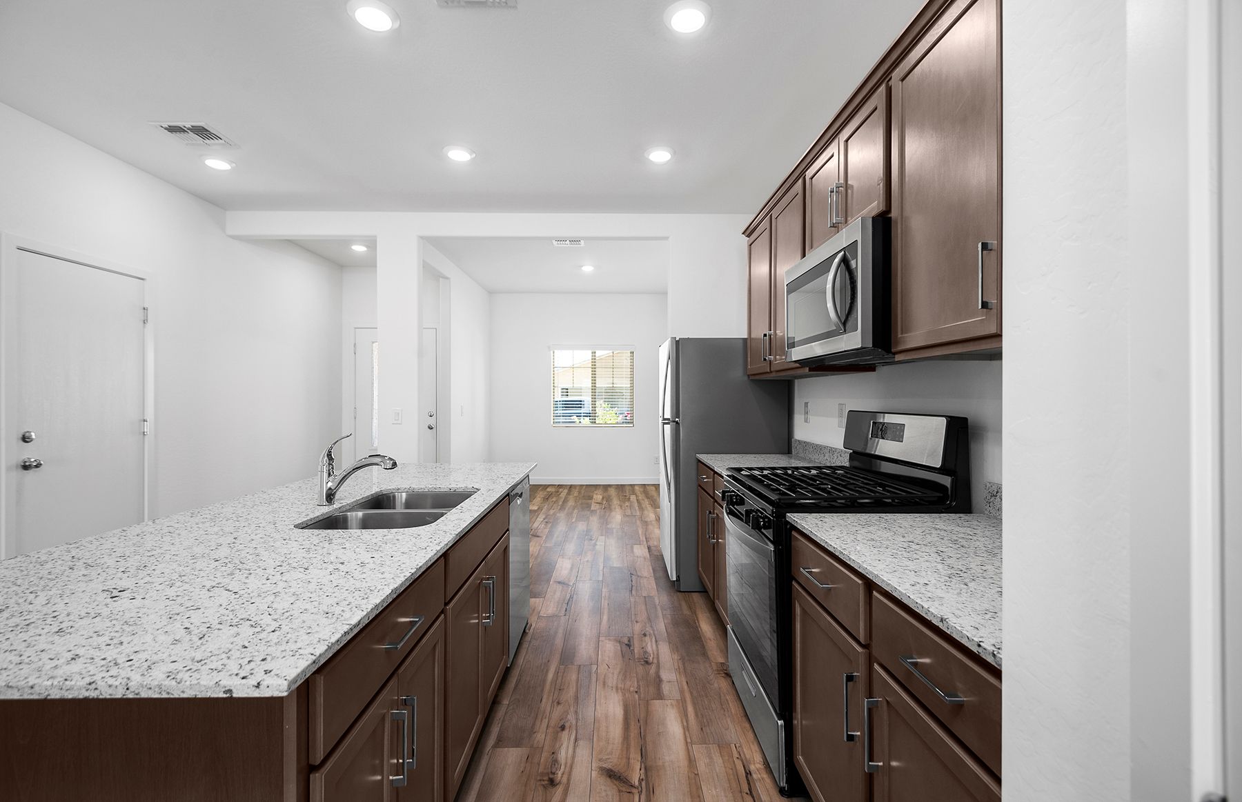 Upgraded stainless steel appliances are included in this home.