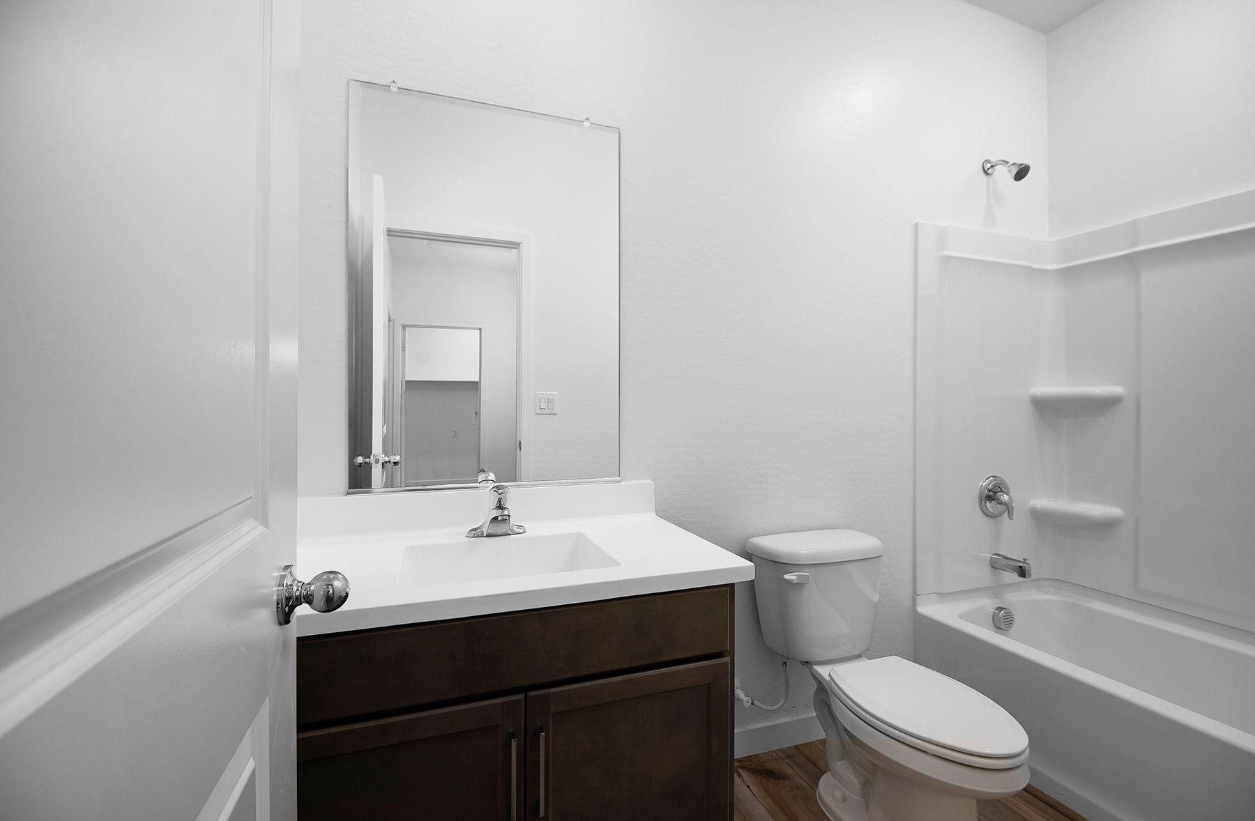 The guest bathrooms are the perfect space for guests to get ready.