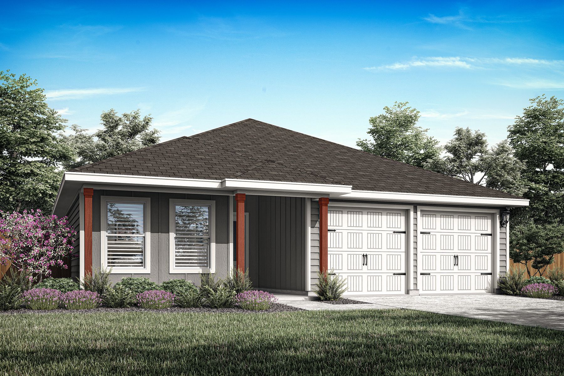 The Blanco is a beautiful one-story siding home.