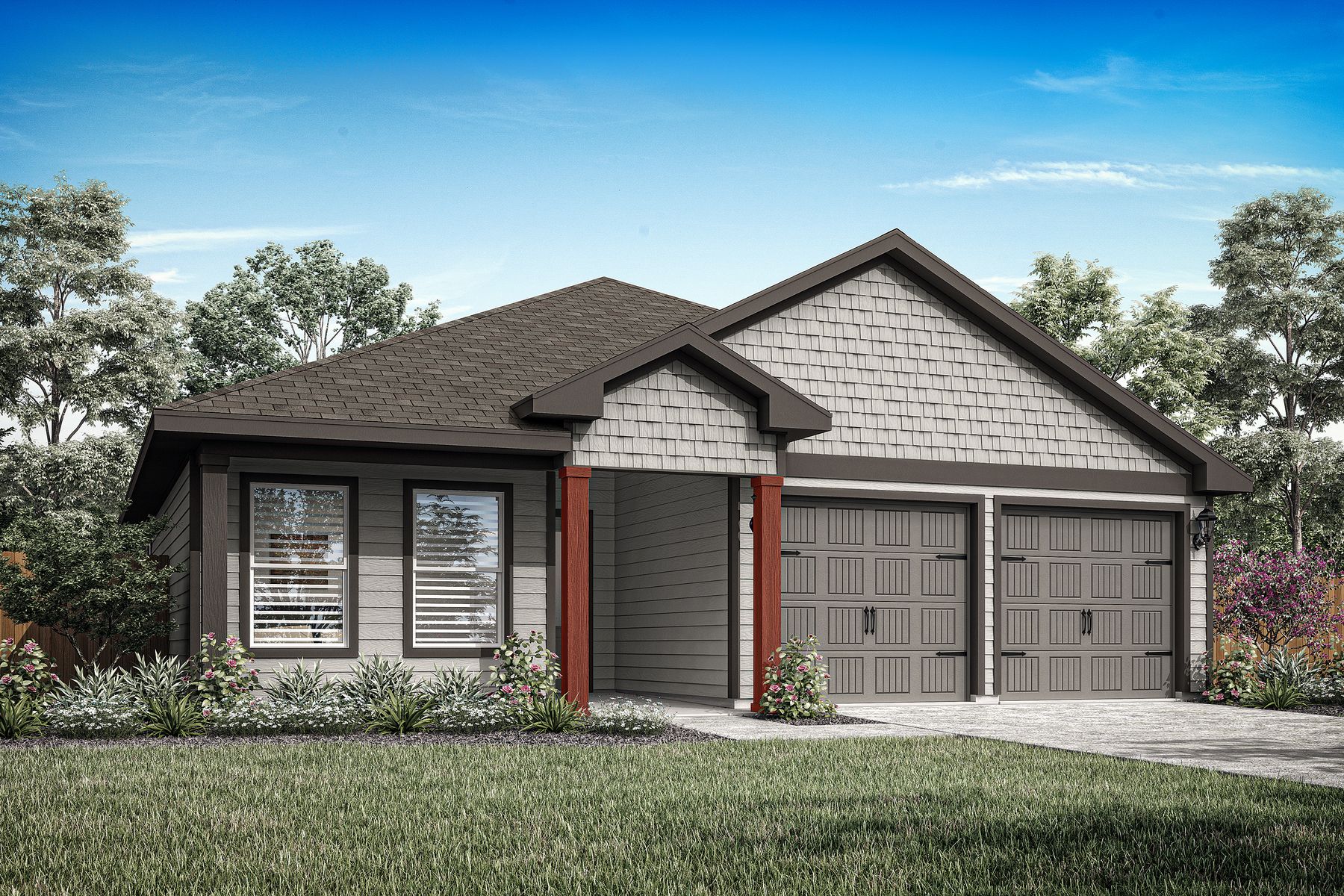 The Blanco is a beautiful one-story siding home.