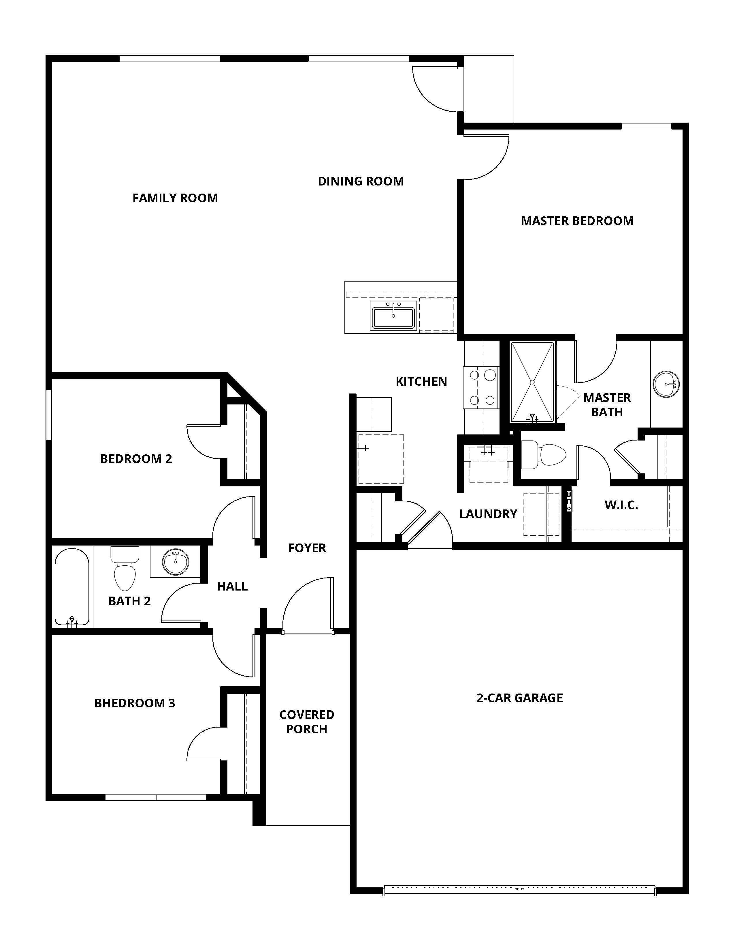 The Ashton has a wonderful open concept layout.