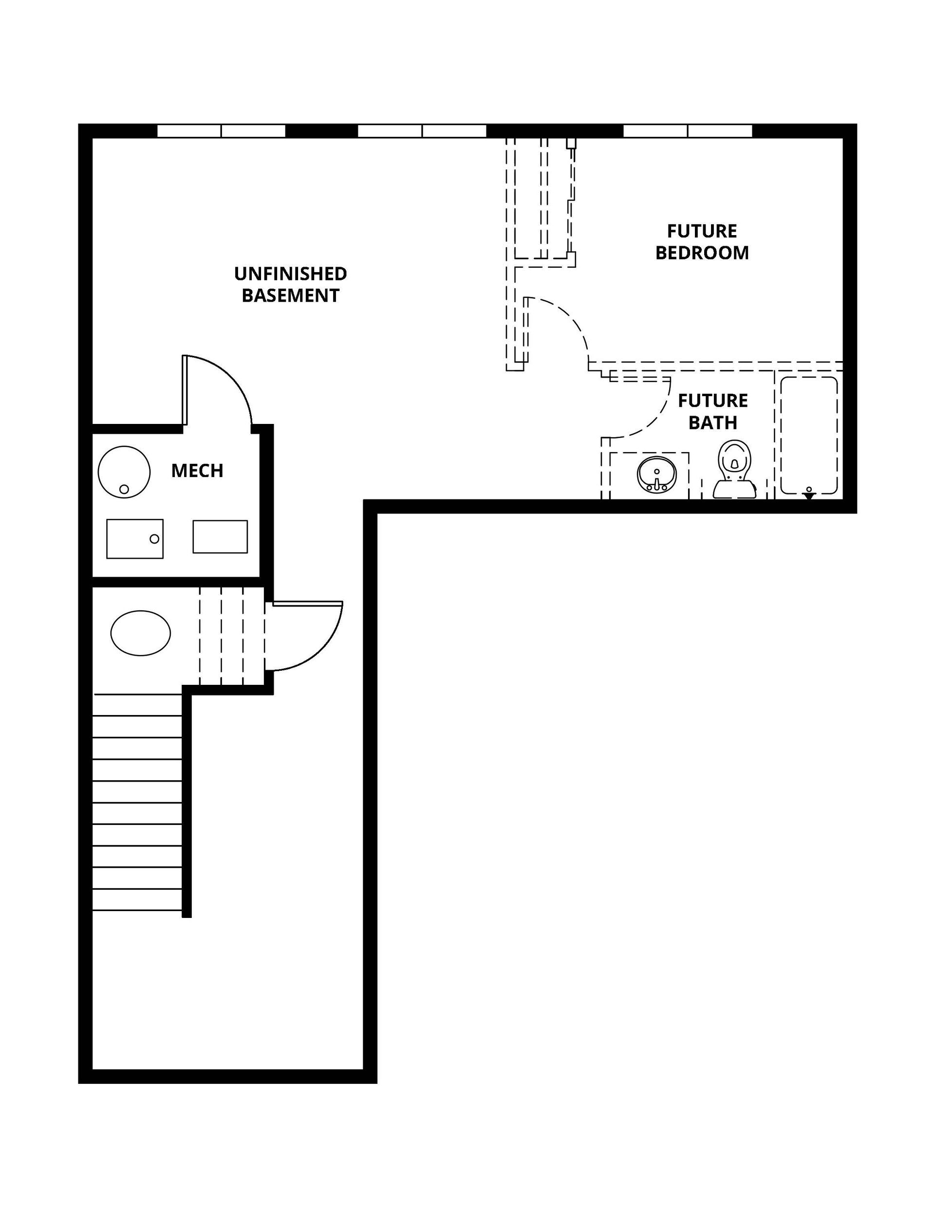 There is a basement option on this home.