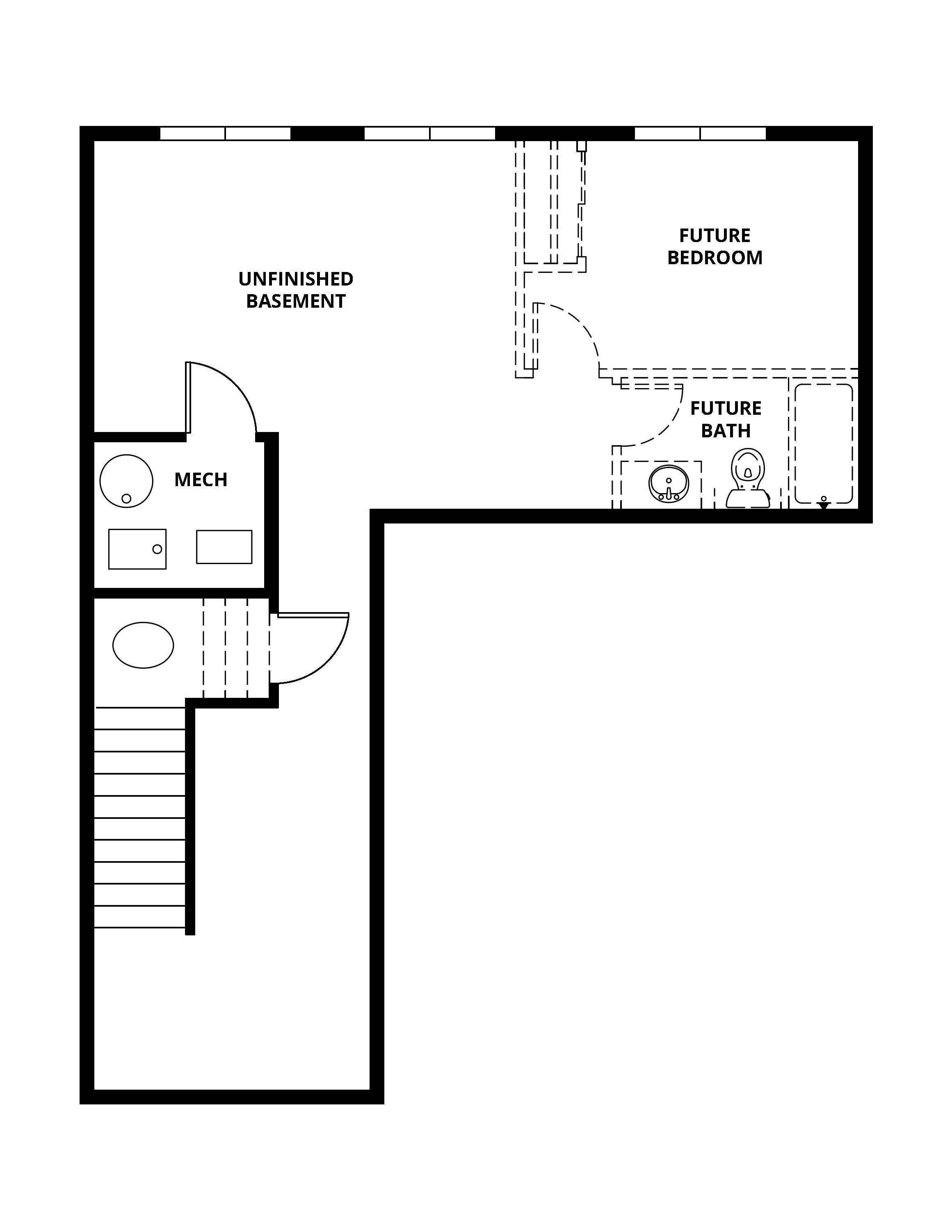 There is a basement option on this home.