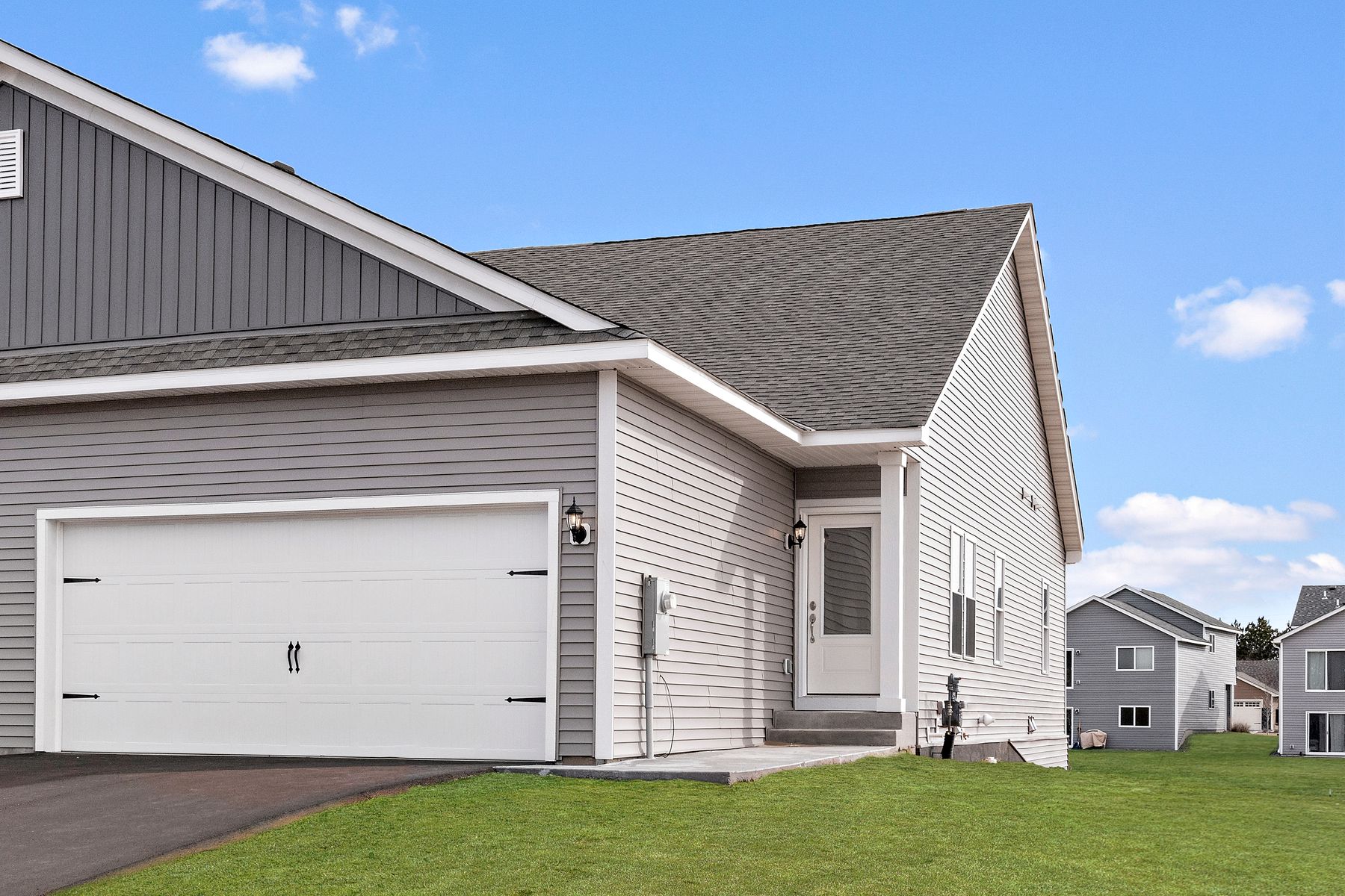We have twinhomes and single family homes.