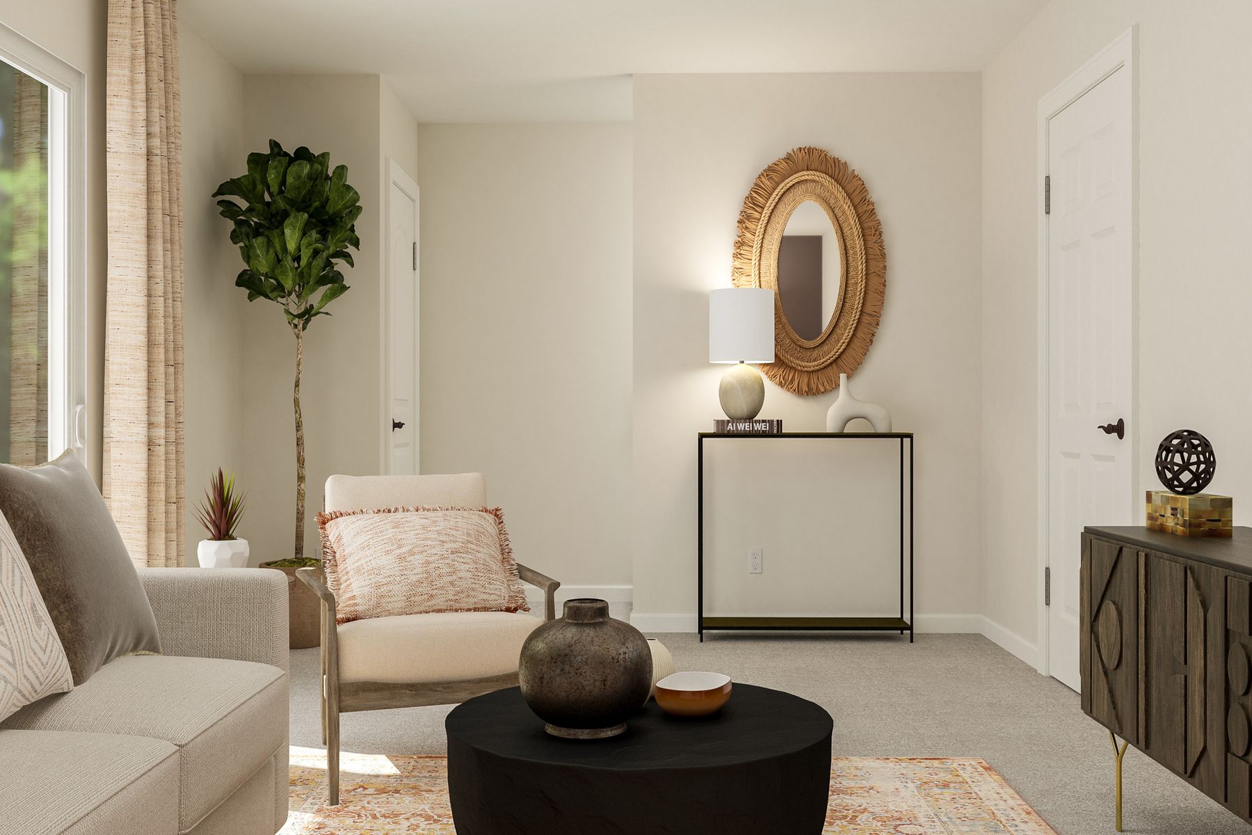 Every home has an open-concept layout