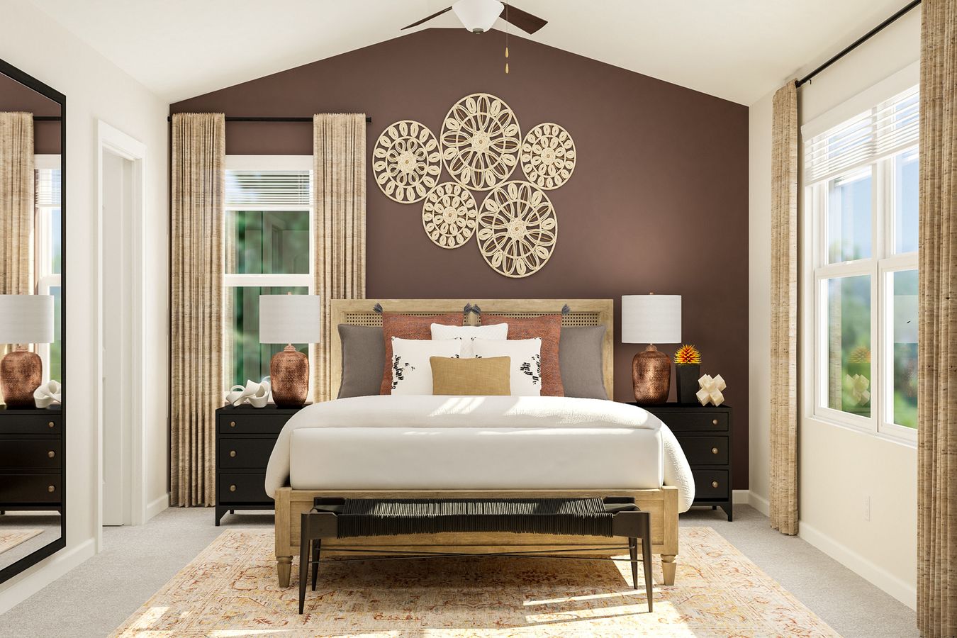 The master bedroom