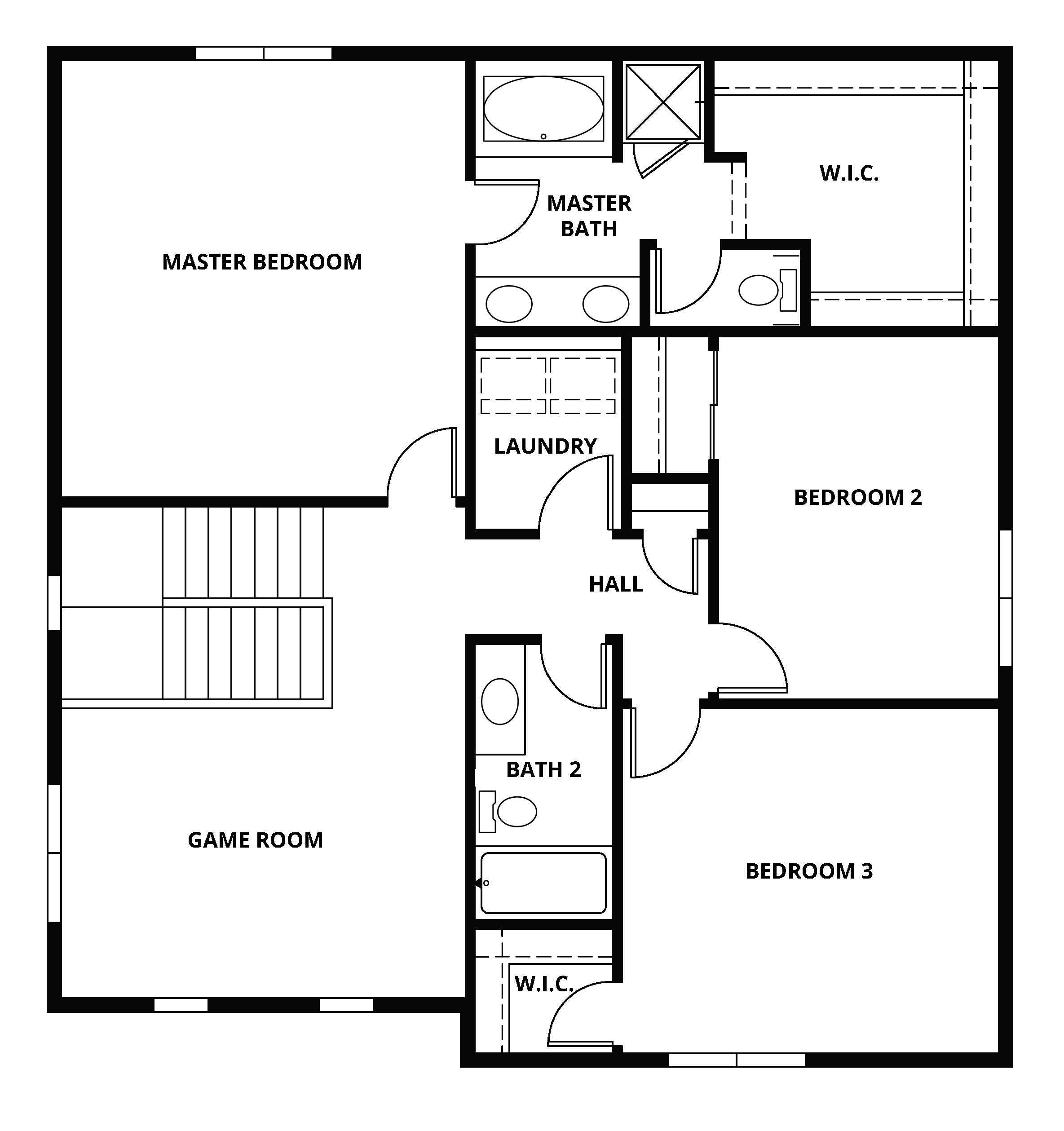 The second floor of the Kettle has the game room and bedrooms.