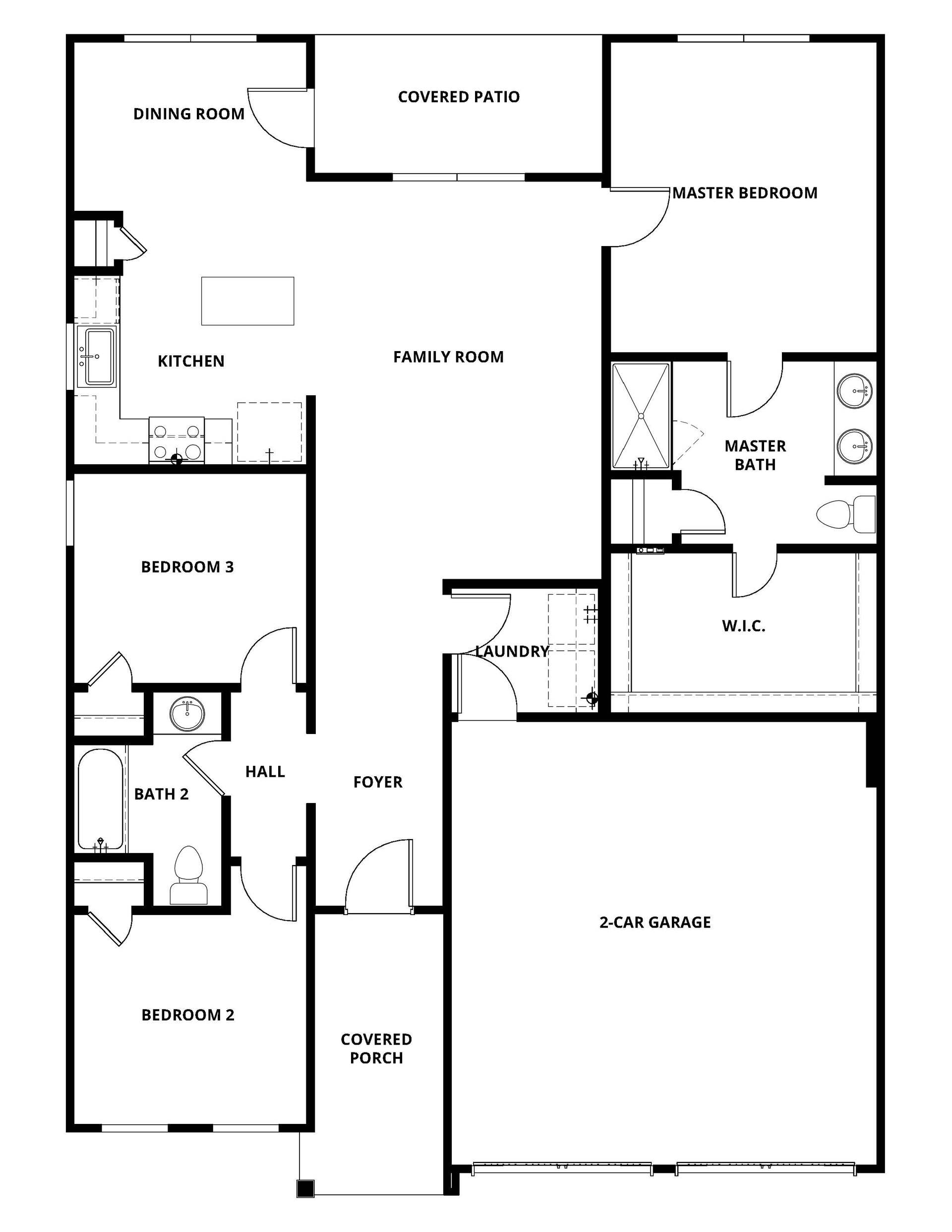 The Carson floor plan has a wonderful, open layout.