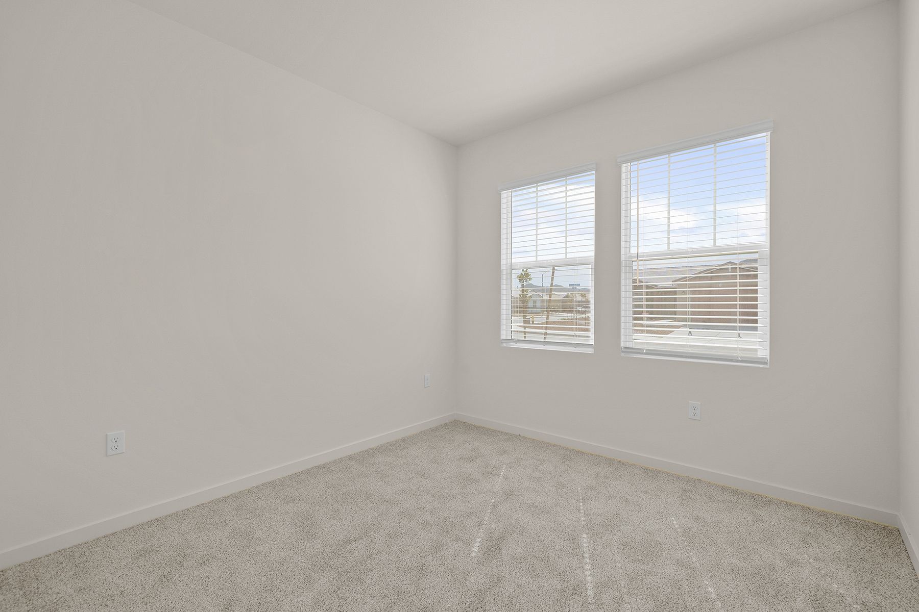 The secondary bedrooms have carpet.