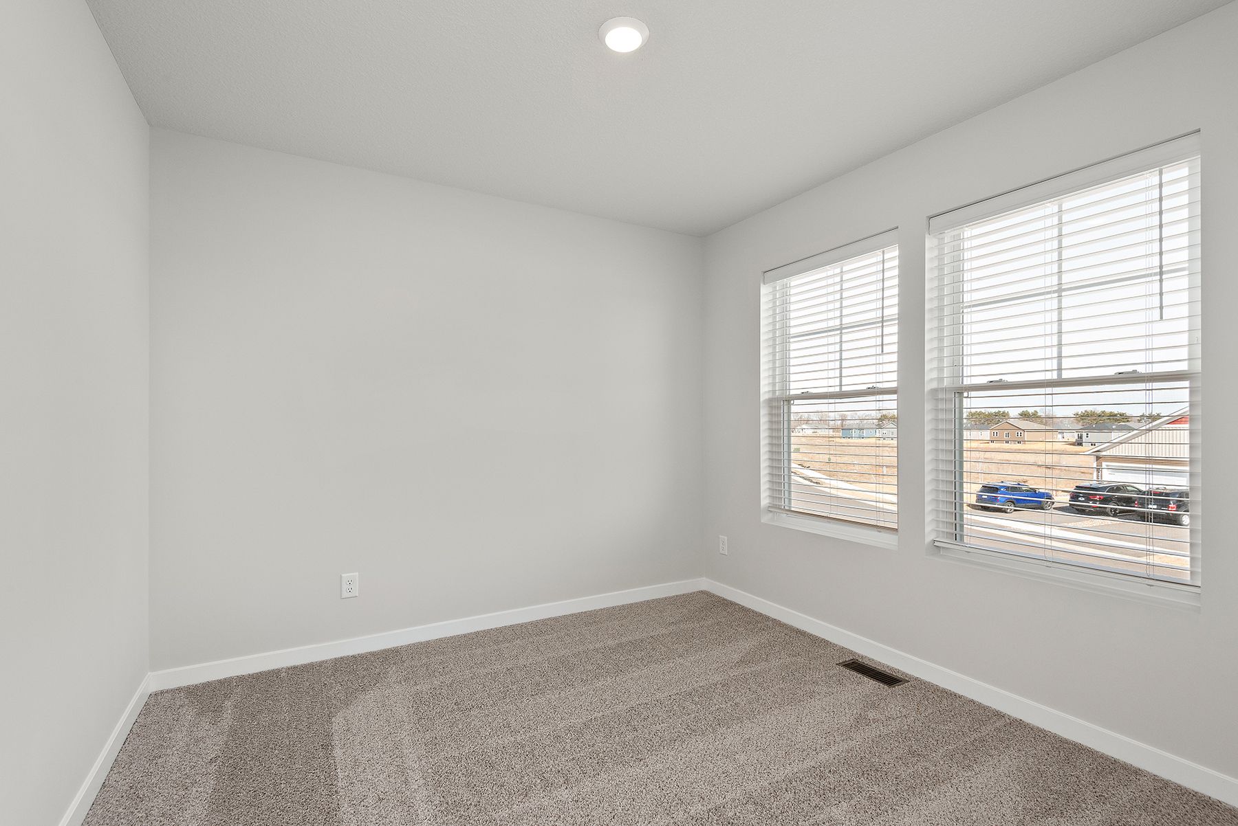The secondary bedrooms have carpet.