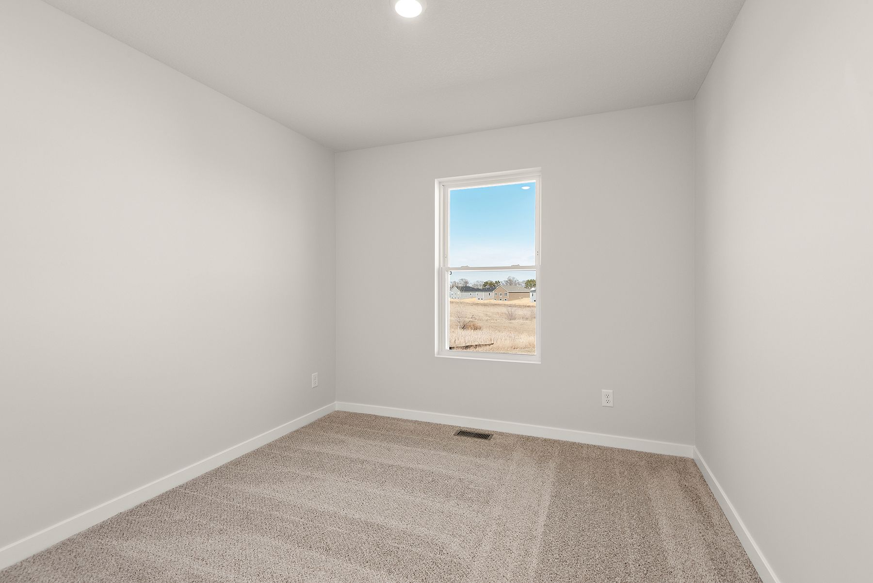 The secondary bedrooms have carpet.