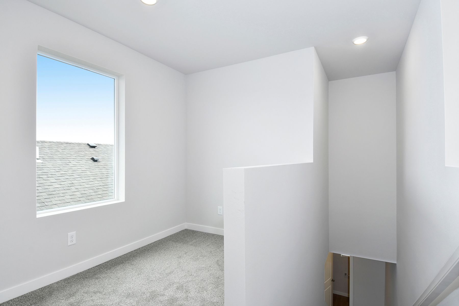 There is a small loft upstairs.