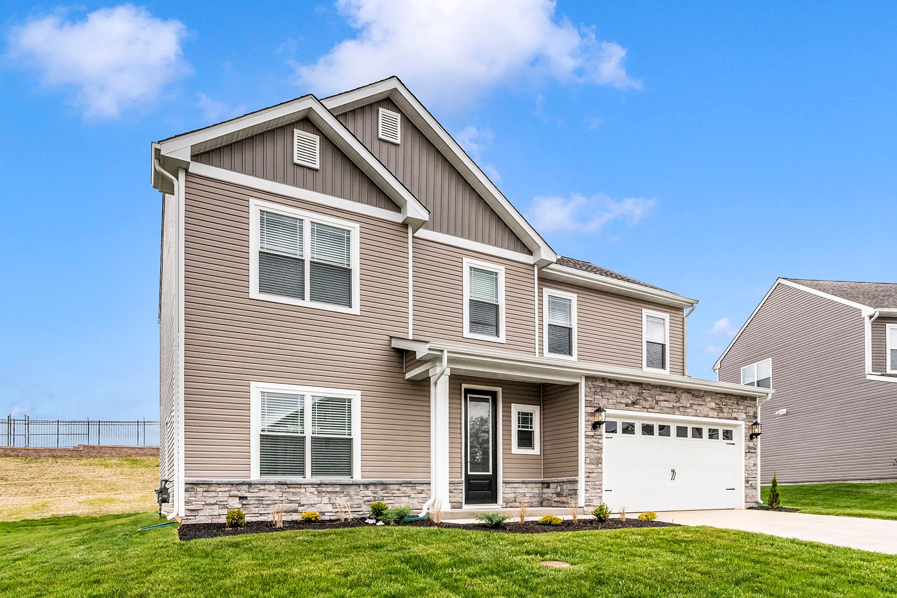 Angled view of the Erie