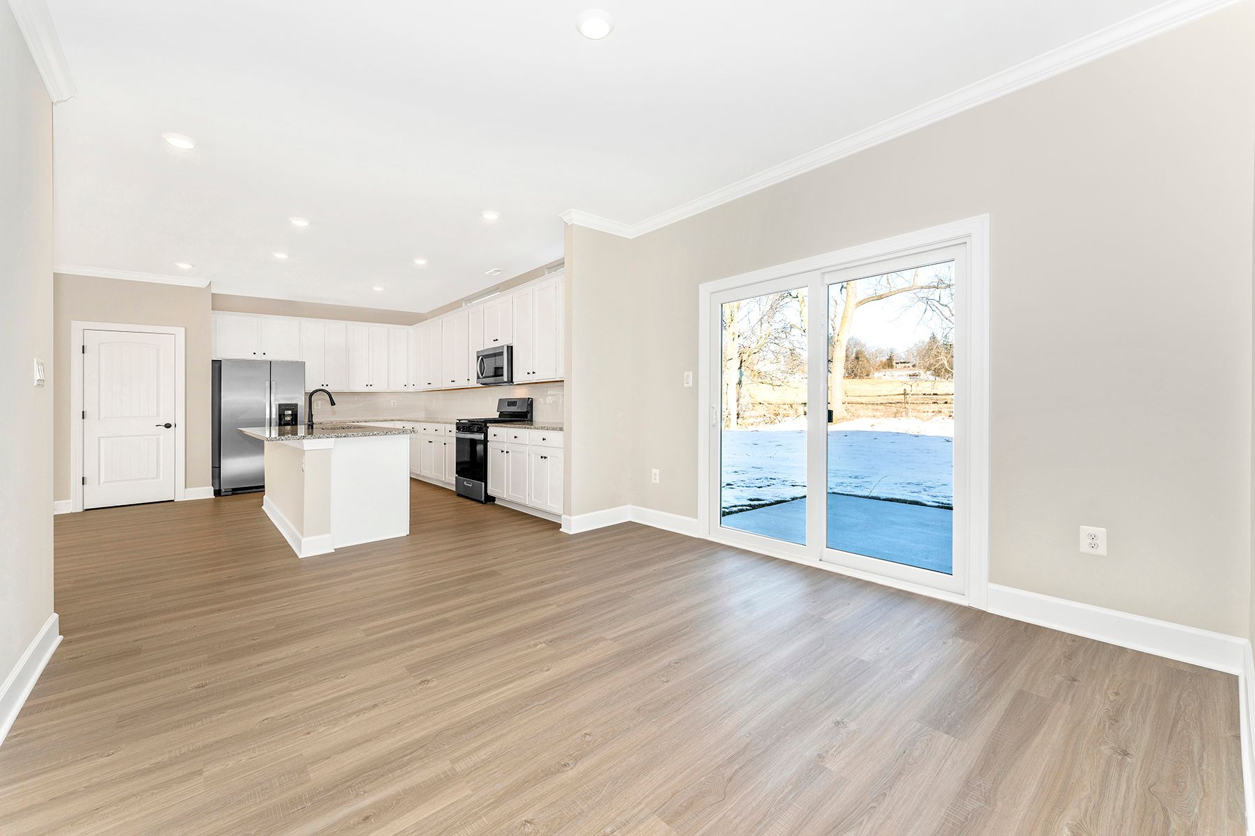 Open-concept living area