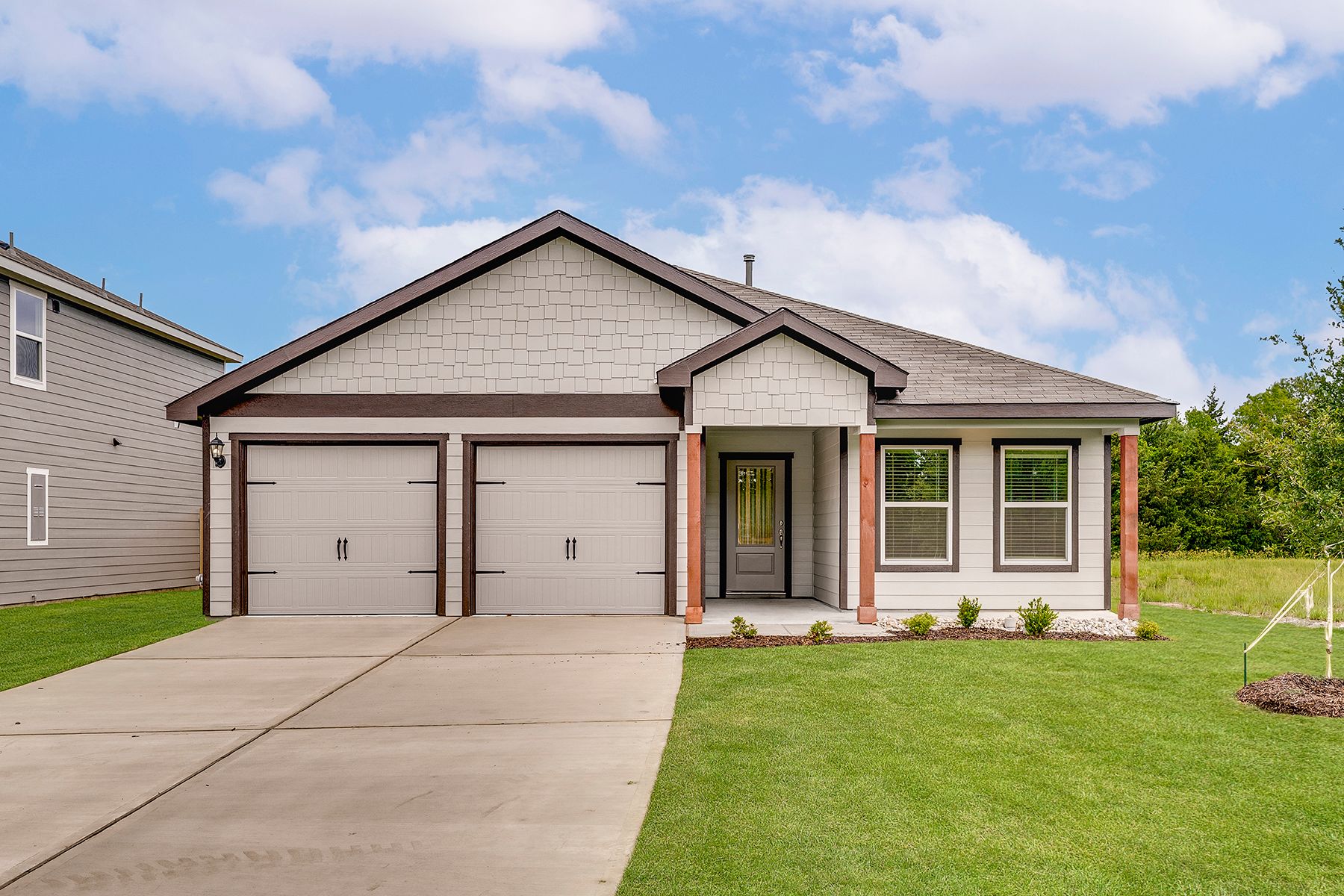 The Blanco is a gorgeous one-story siding home.