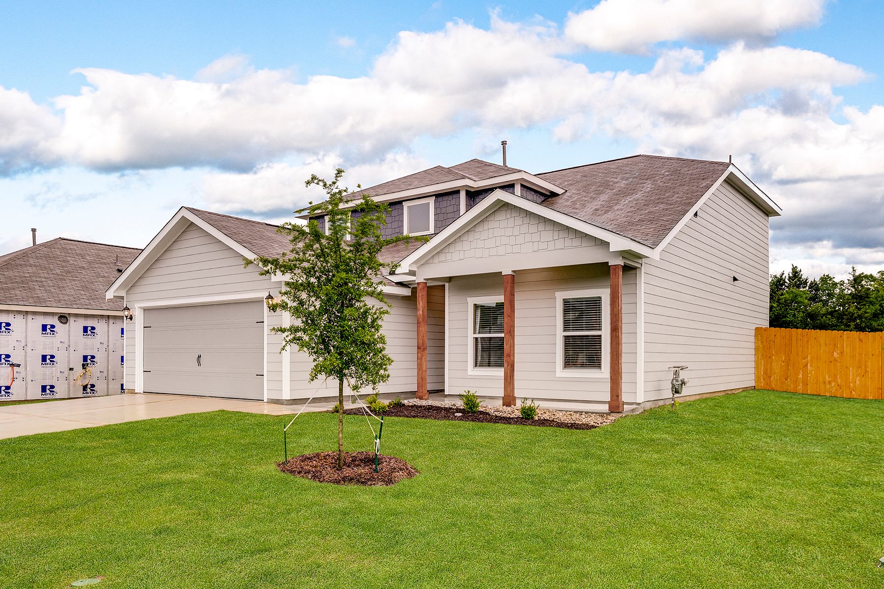 The Cypress has a two-car garage.