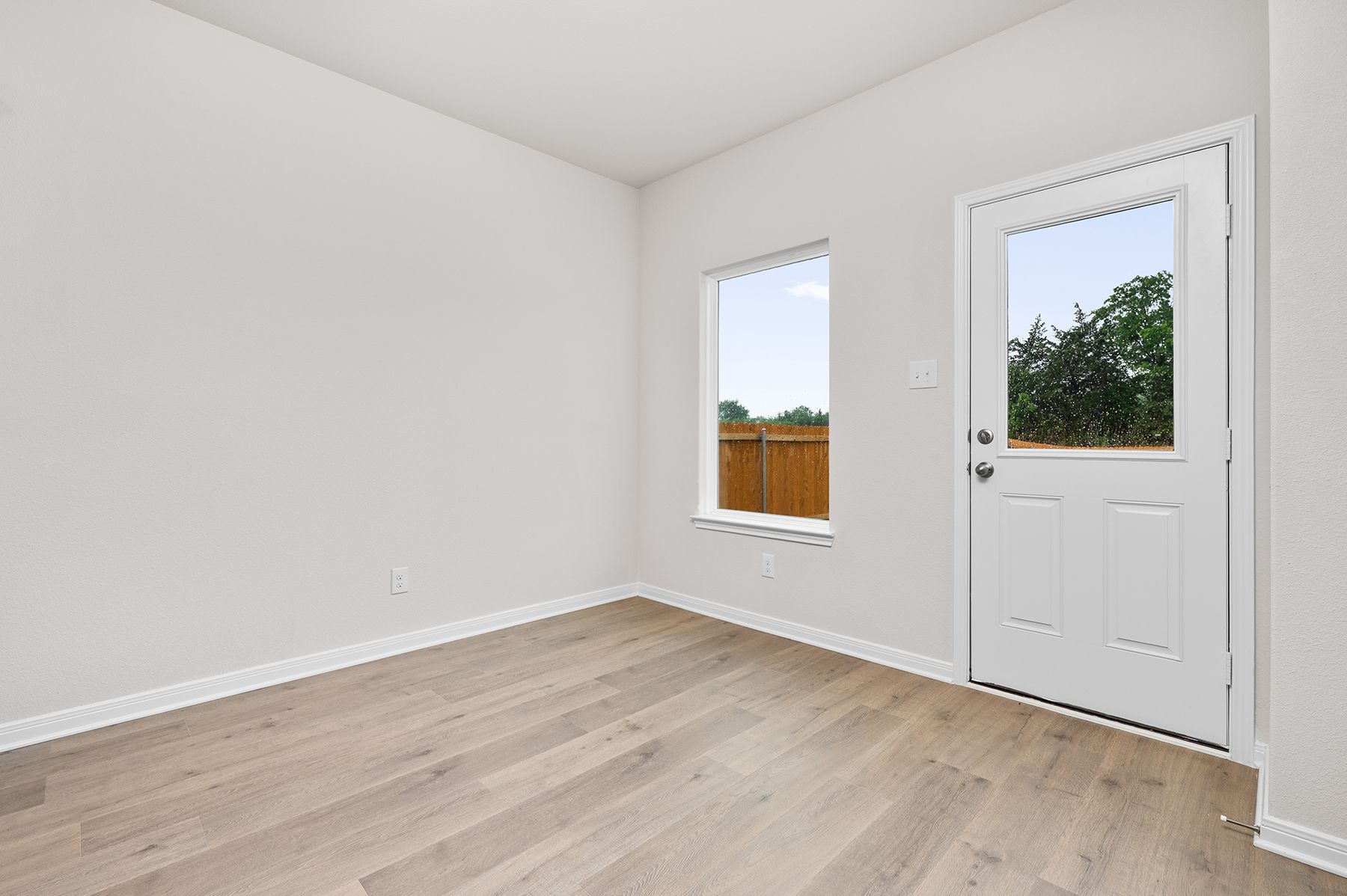 The dining room of the Cypress has a large window.