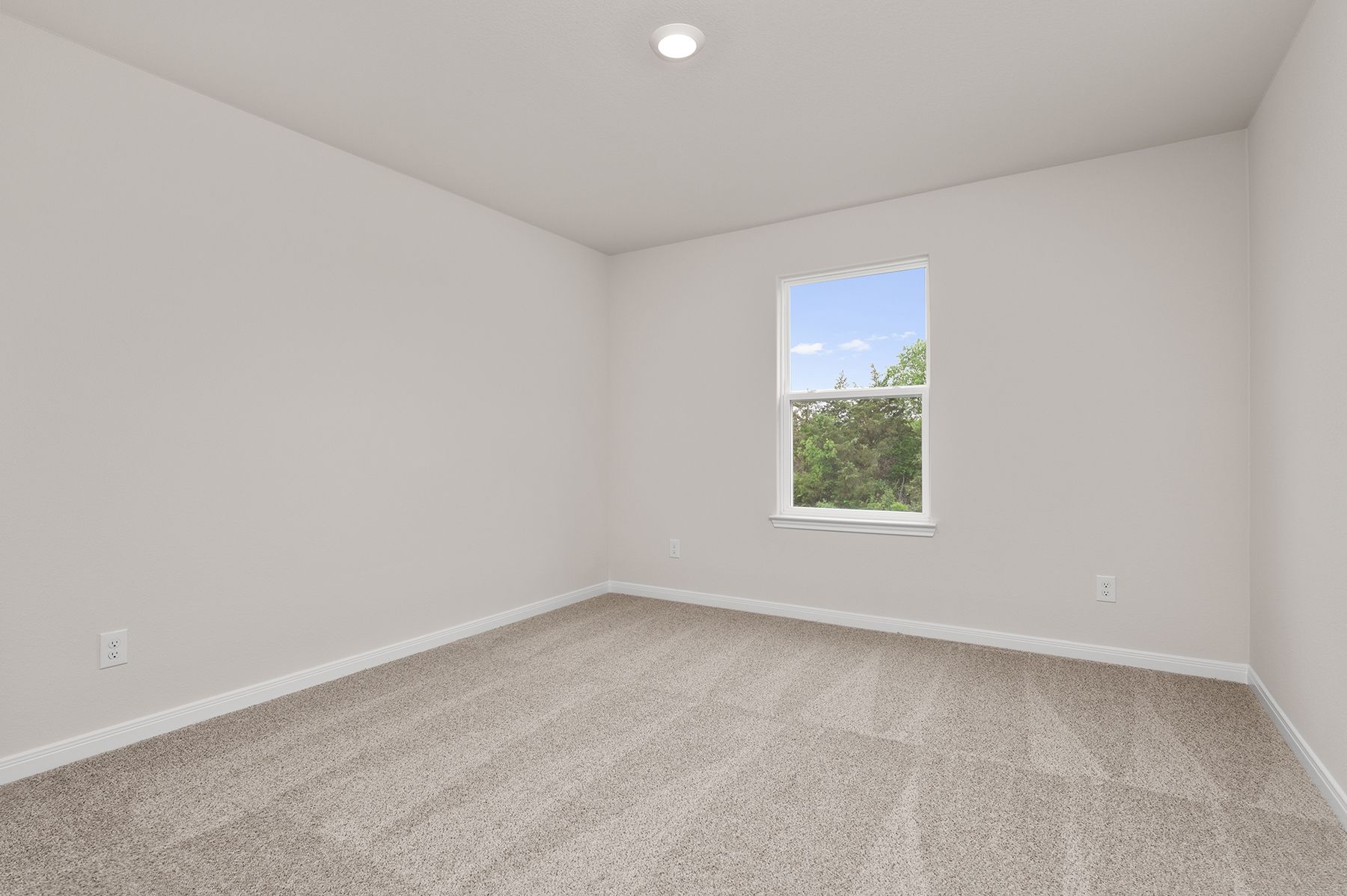 The secondary bedrooms of the Cypress are a great space for childrens rooms or guest rooms.