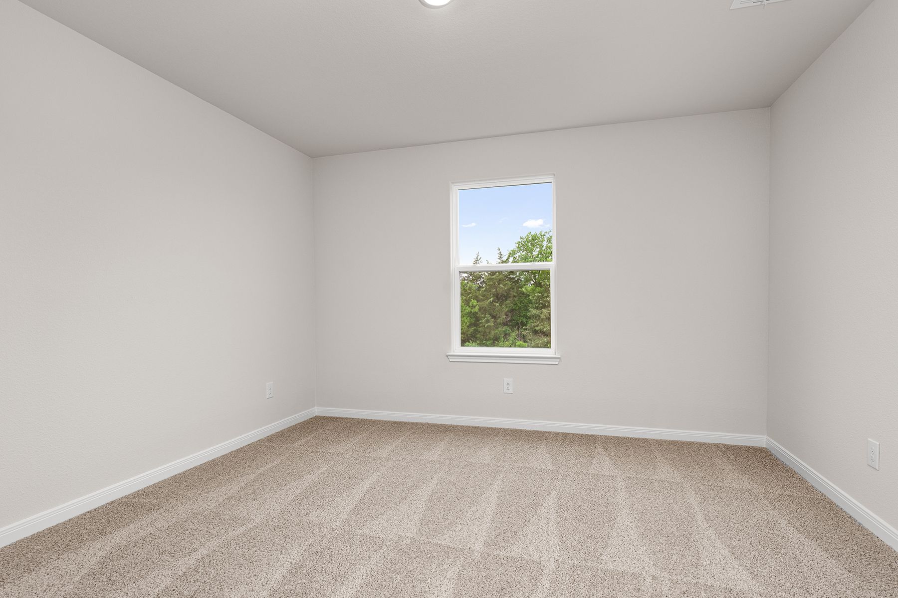 The secondary bedrooms of the Cypress are a great space for childrens rooms or guest rooms.