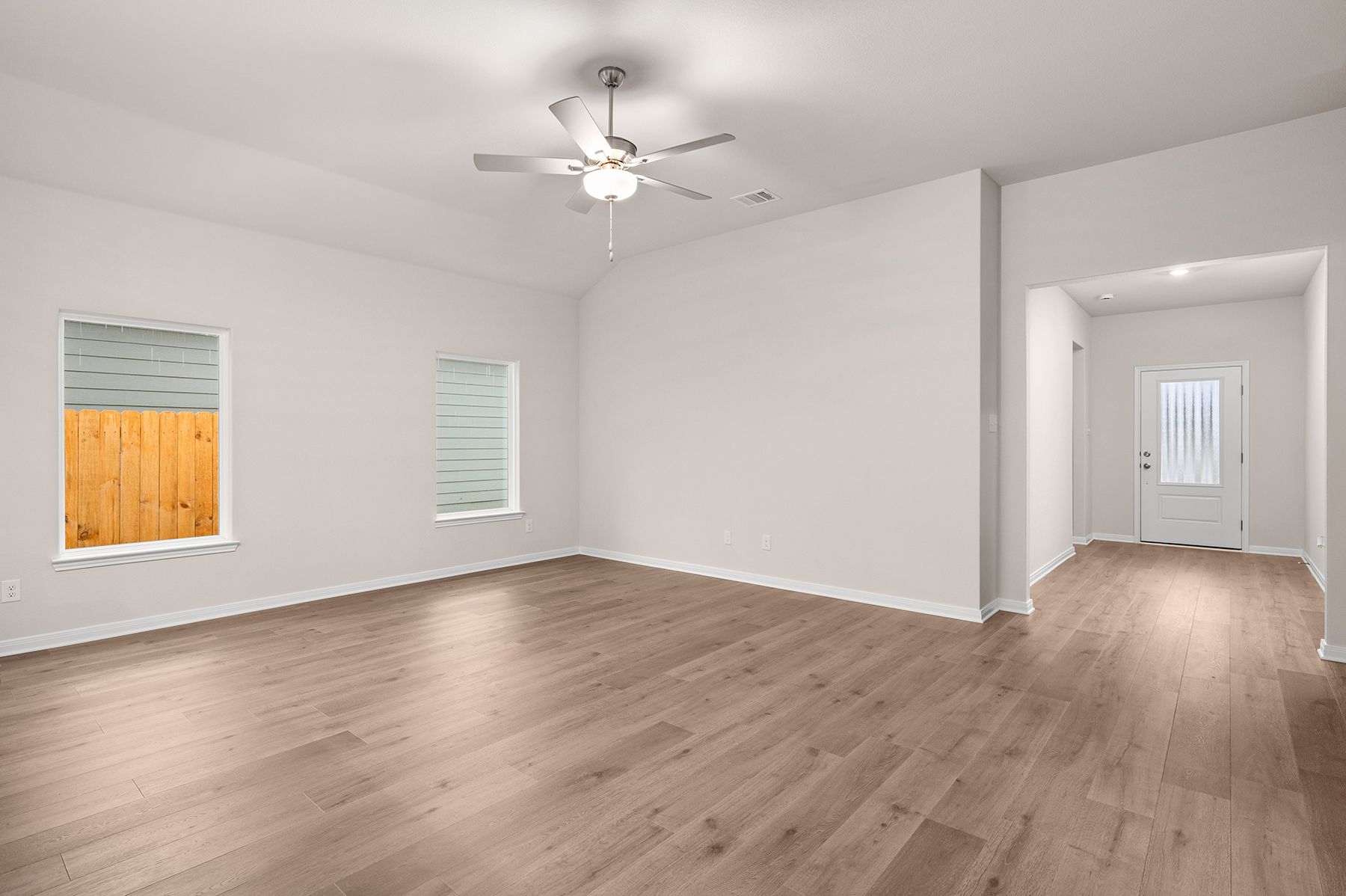 The Reed has a fully fenced-in backyard.